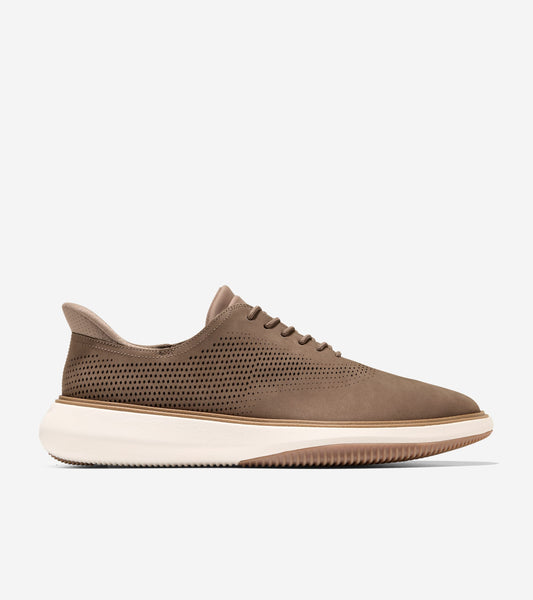 Men's Grand Phaze Laser Quick-On Oxfords-Truffle-Irish Coffee-Ivory