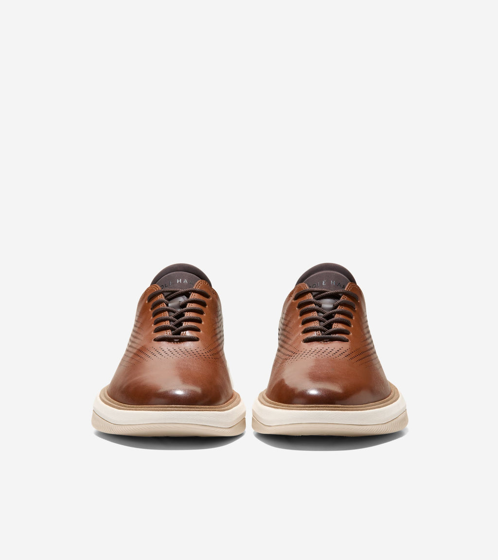 Men's Grand Phaze Laser Quick-On Oxfords-British Tan-Dark Natural-Ivory
