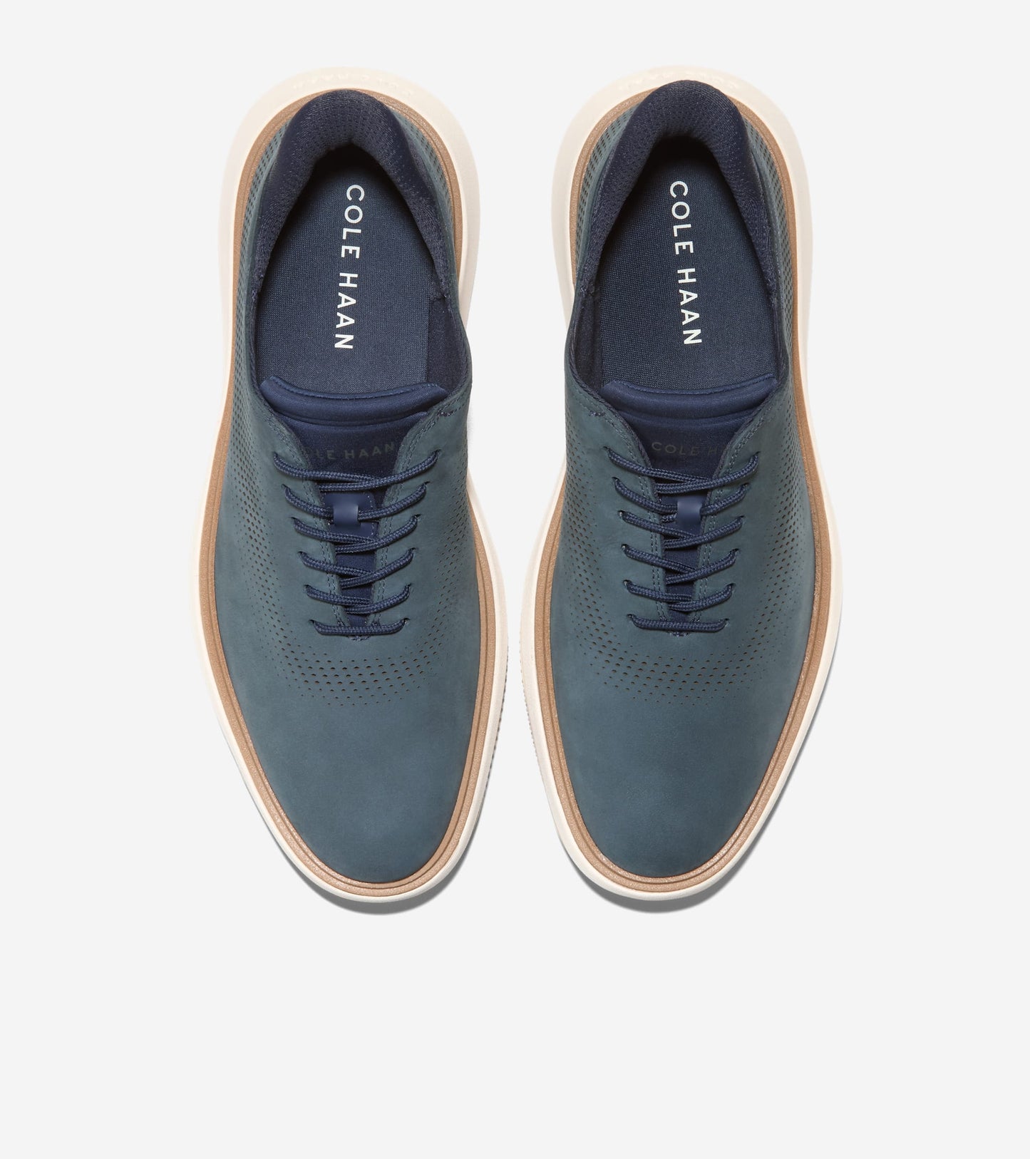 Men's Grand Phaze Laser Quick-On Oxfords-Navy Blazer-Natural-Ivory