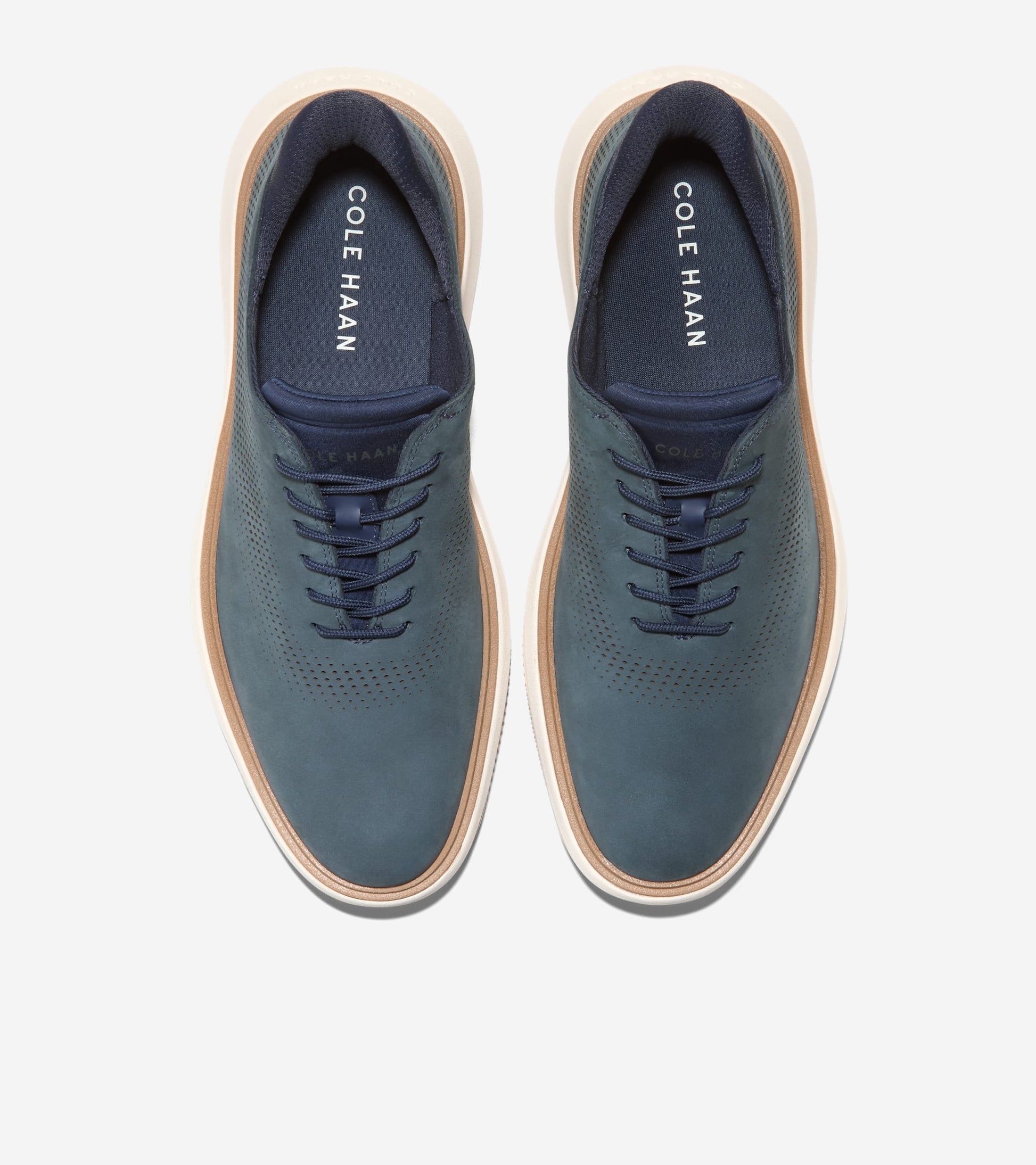Men's Grand Phaze Laser Quick-On Oxfords-Navy Blazer-Natural-Ivory