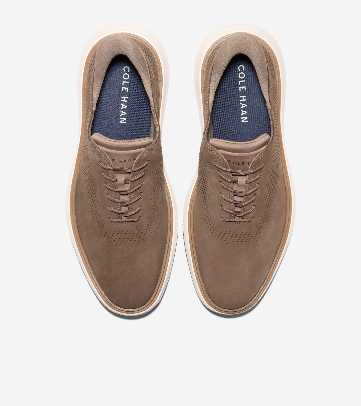 Men's Grand Phaze Laser Quick-On Oxfords-Truffle-Irish Coffee-Ivory