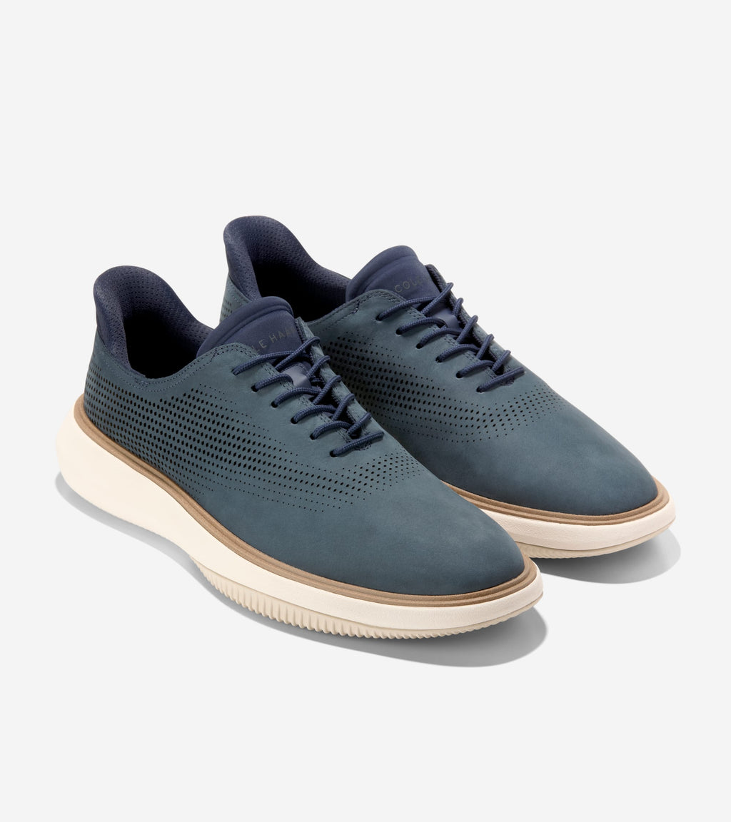 Men's Grand Phaze Laser Quick-On Oxfords-Navy Blazer-Natural-Ivory