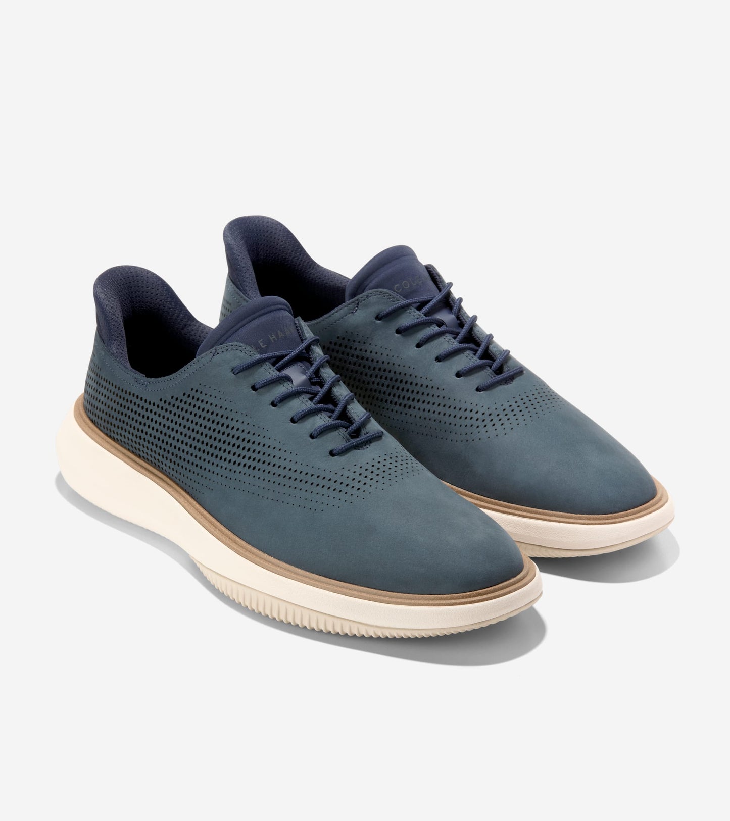Men's Grand Phaze Laser Quick-On Oxfords-Navy Blazer-Natural-Ivory