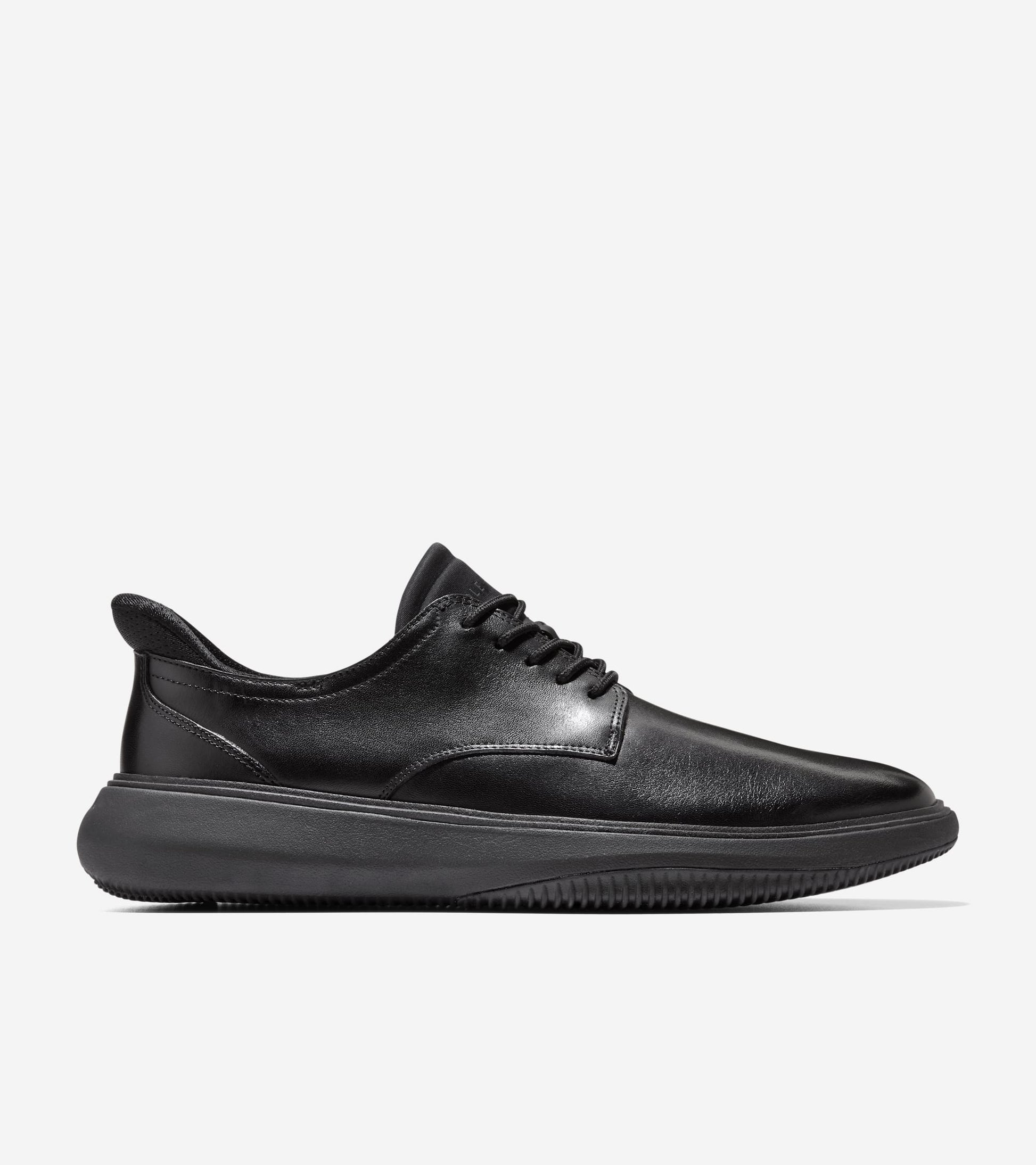 Men's Grand Phaze Plain Toe Quick-On Oxfords-Black