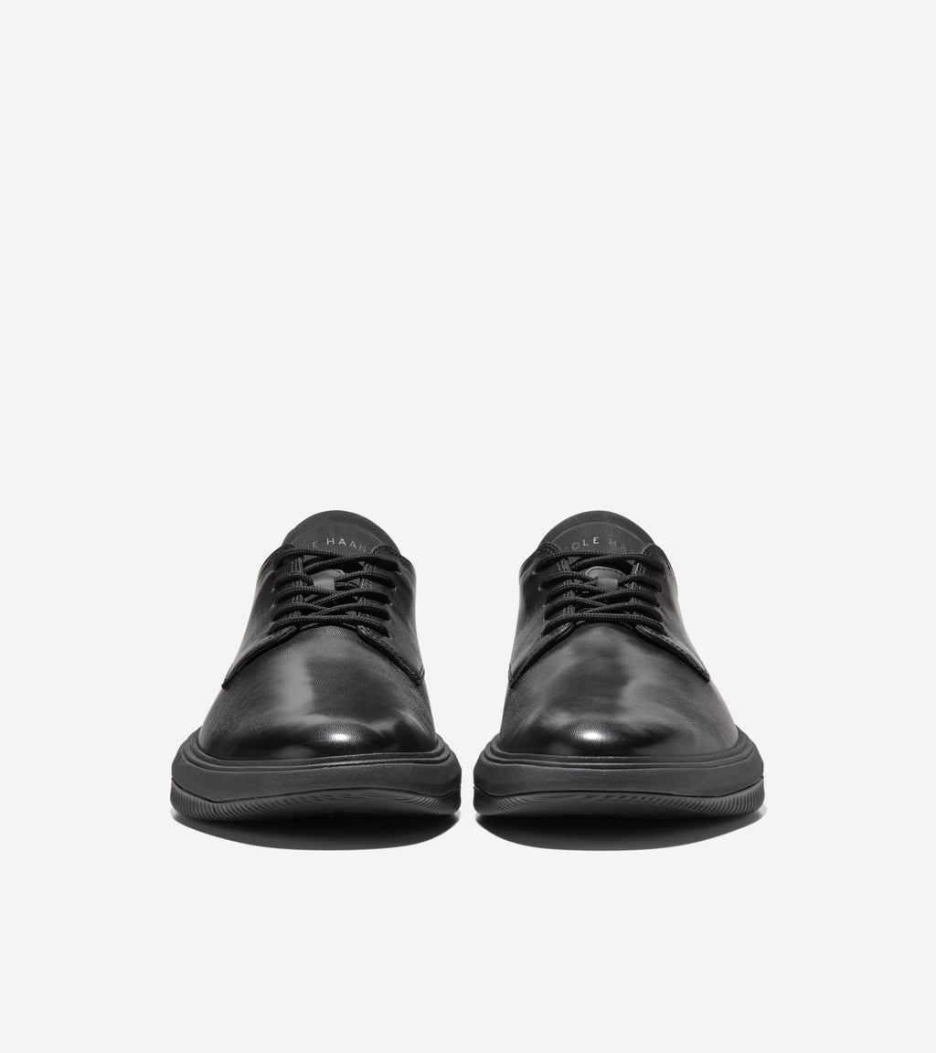 Men's Grand Phaze Plain Toe Quick-On Oxfords-Black