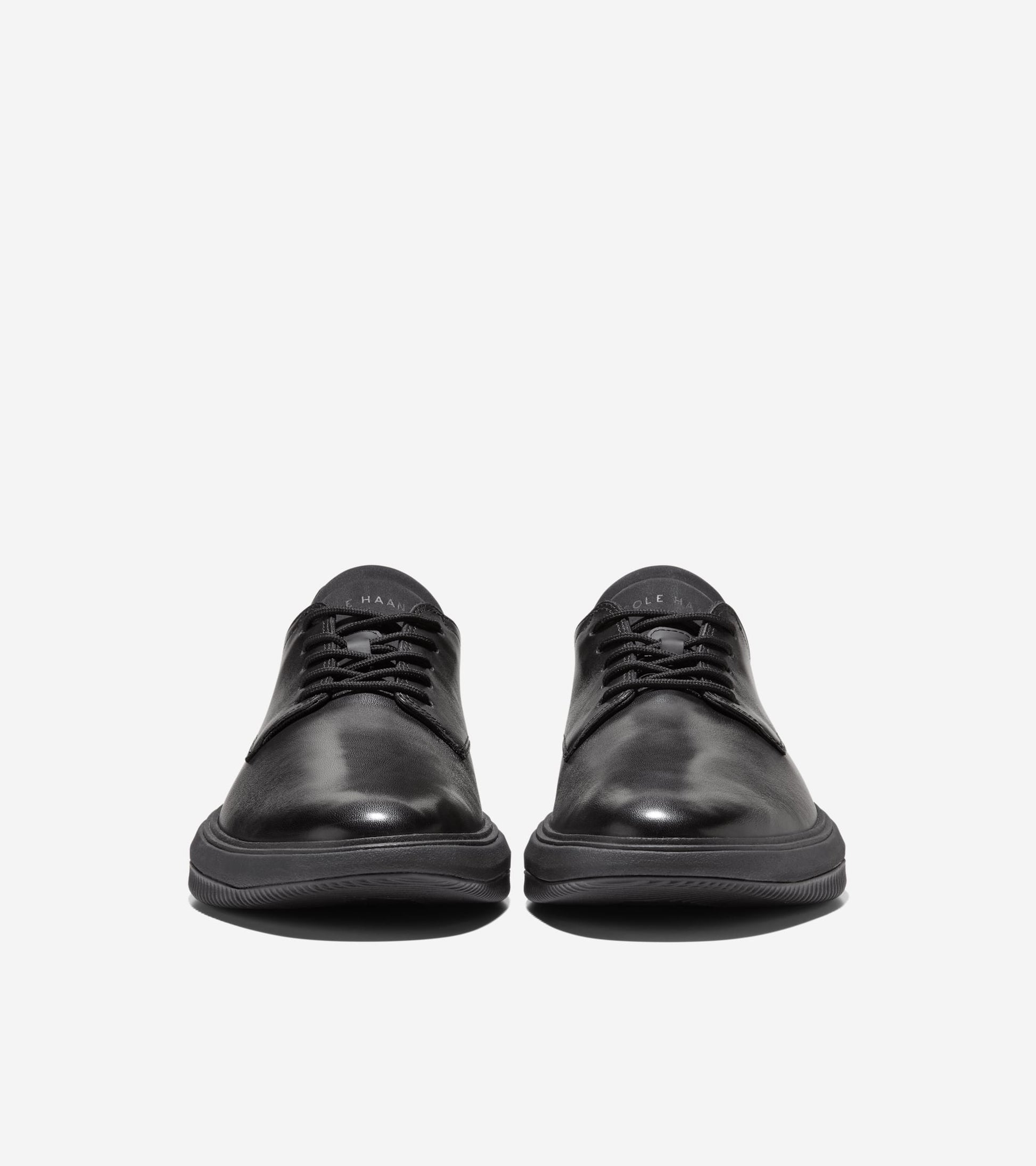 Men's Grand Phaze Plain Toe Quick-On Oxfords-Black