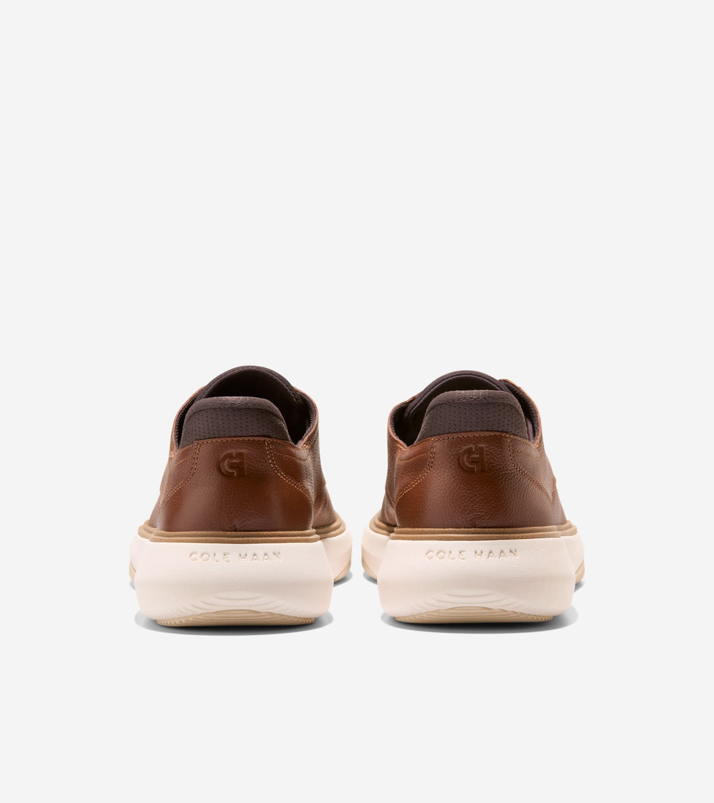 Men's Grand Phaze Plain Toe Quick-On Oxfords-British Tan-Dark Natural-Ivory