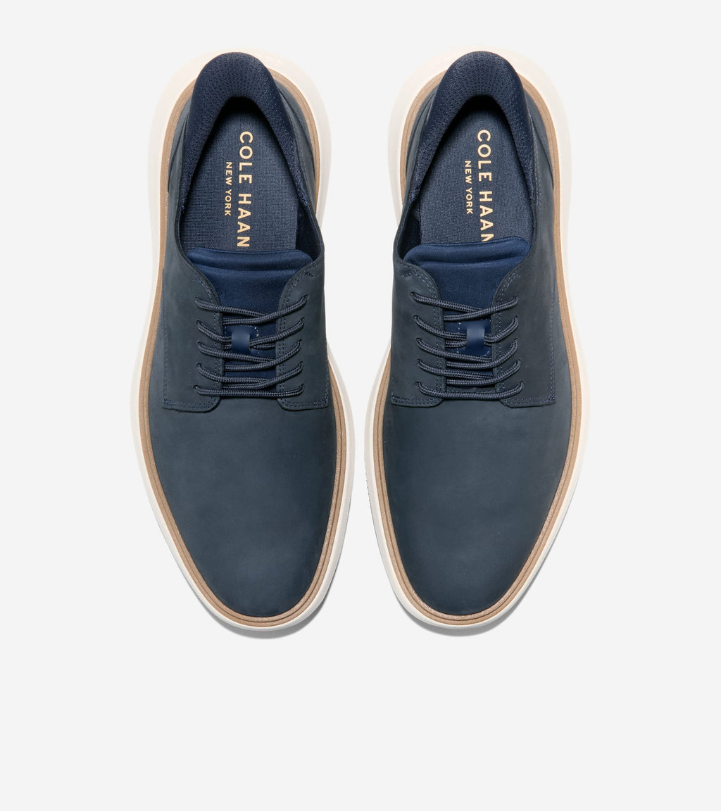 Men's Grand Phaze Plain Toe Quick-On Oxfords-Navy Blazer-Navy Blazer-Ivory