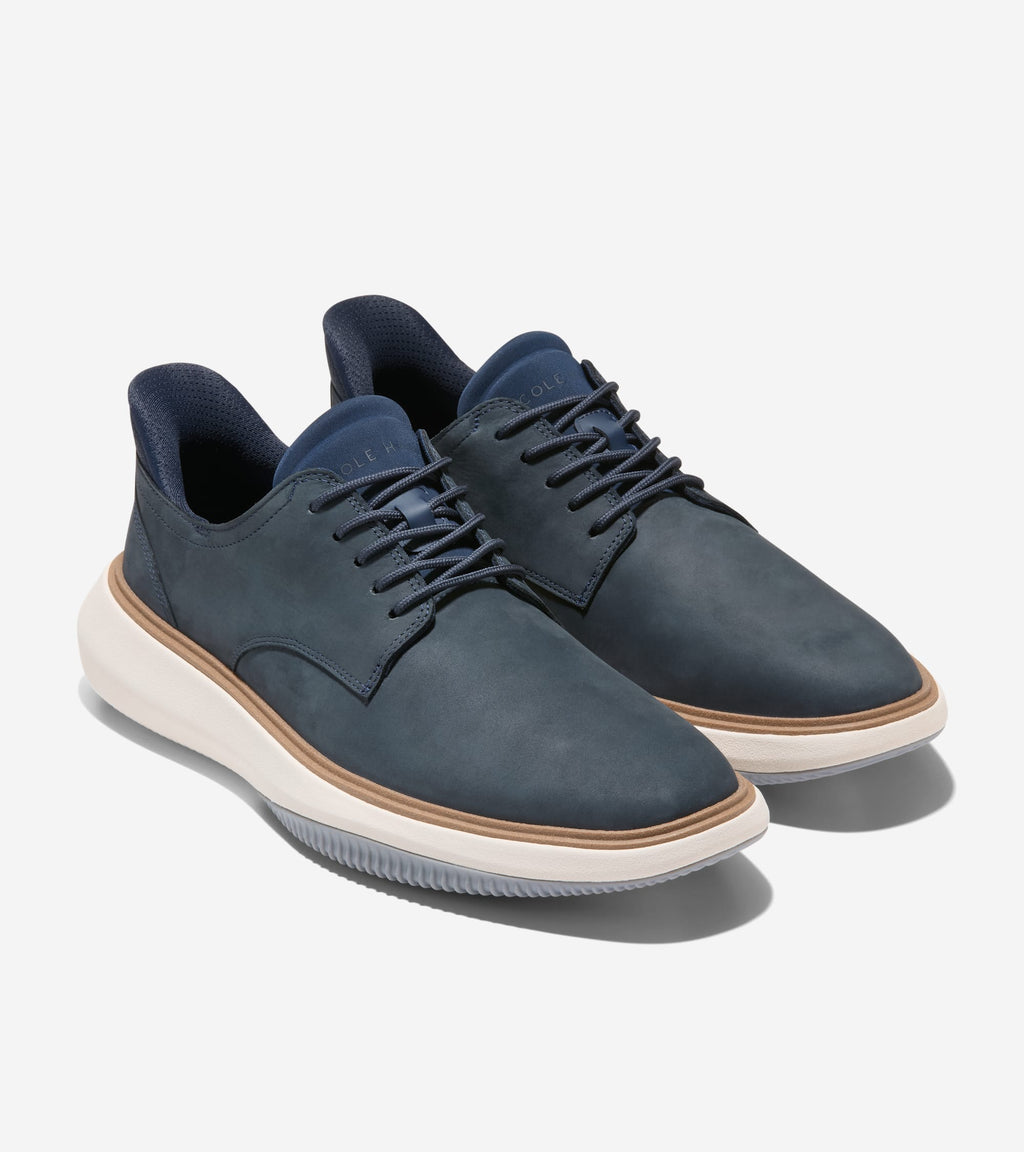 Men's Grand Phaze Plain Toe Quick-On Oxfords-Navy Blazer-Navy Blazer-Ivory