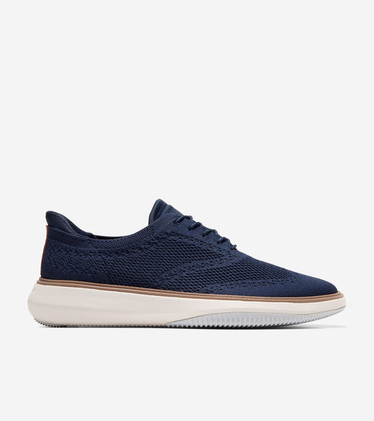 Men's Grand Phaze Stitchlite™ Quick-On Oxfords-Marine Blue-Natural-Ivory