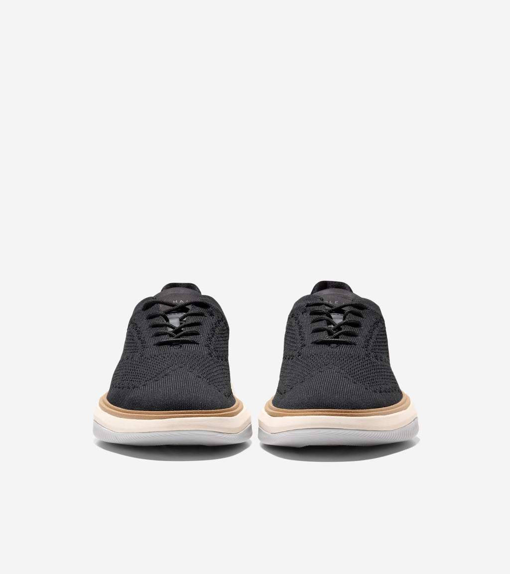 Men's Grand Phaze Stitchlite™ Quick-On Oxfords-Black-Natural-Ivory