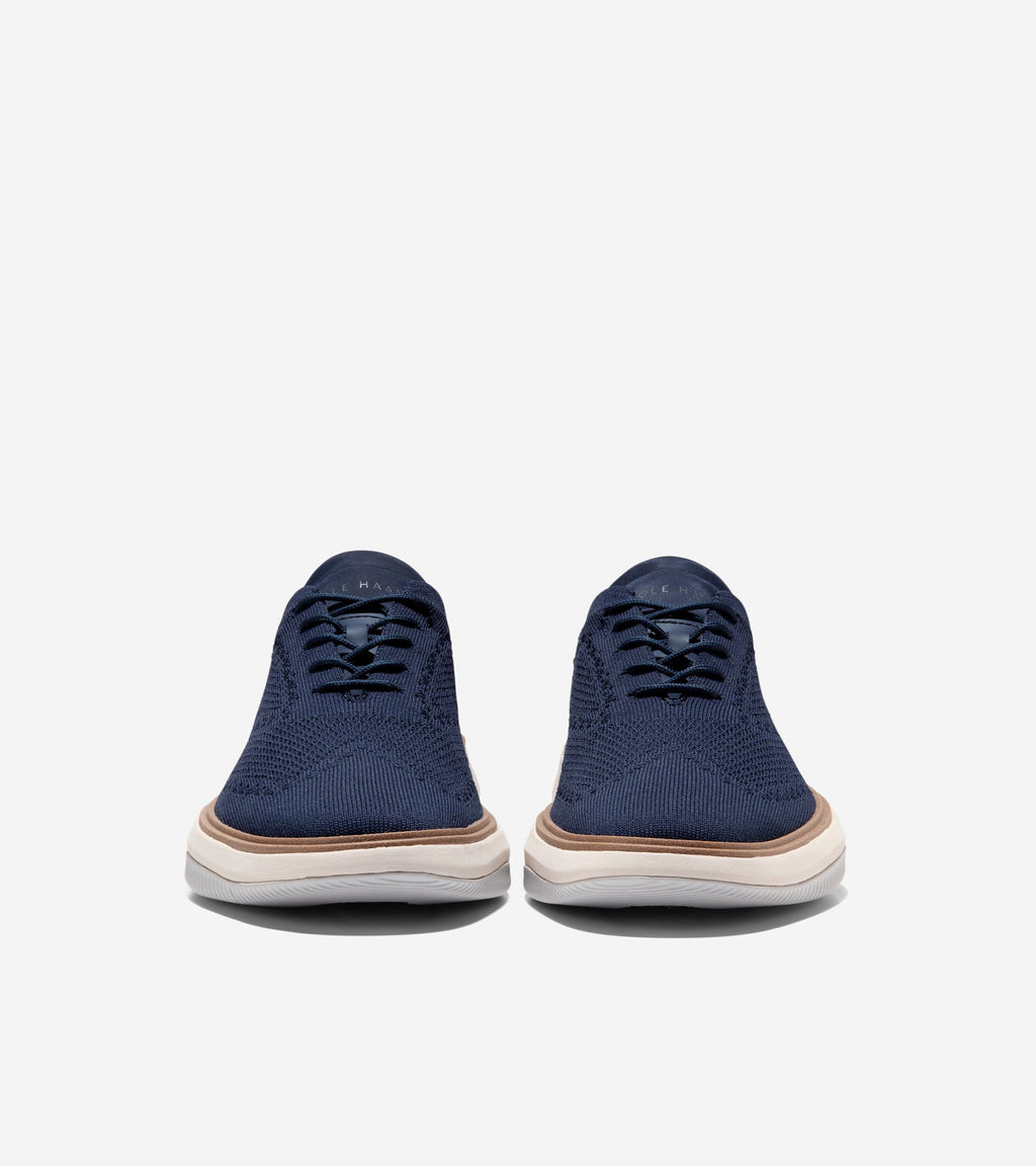 Men's Grand Phaze Stitchlite™ Quick-On Oxfords-Marine Blue-Natural-Ivory