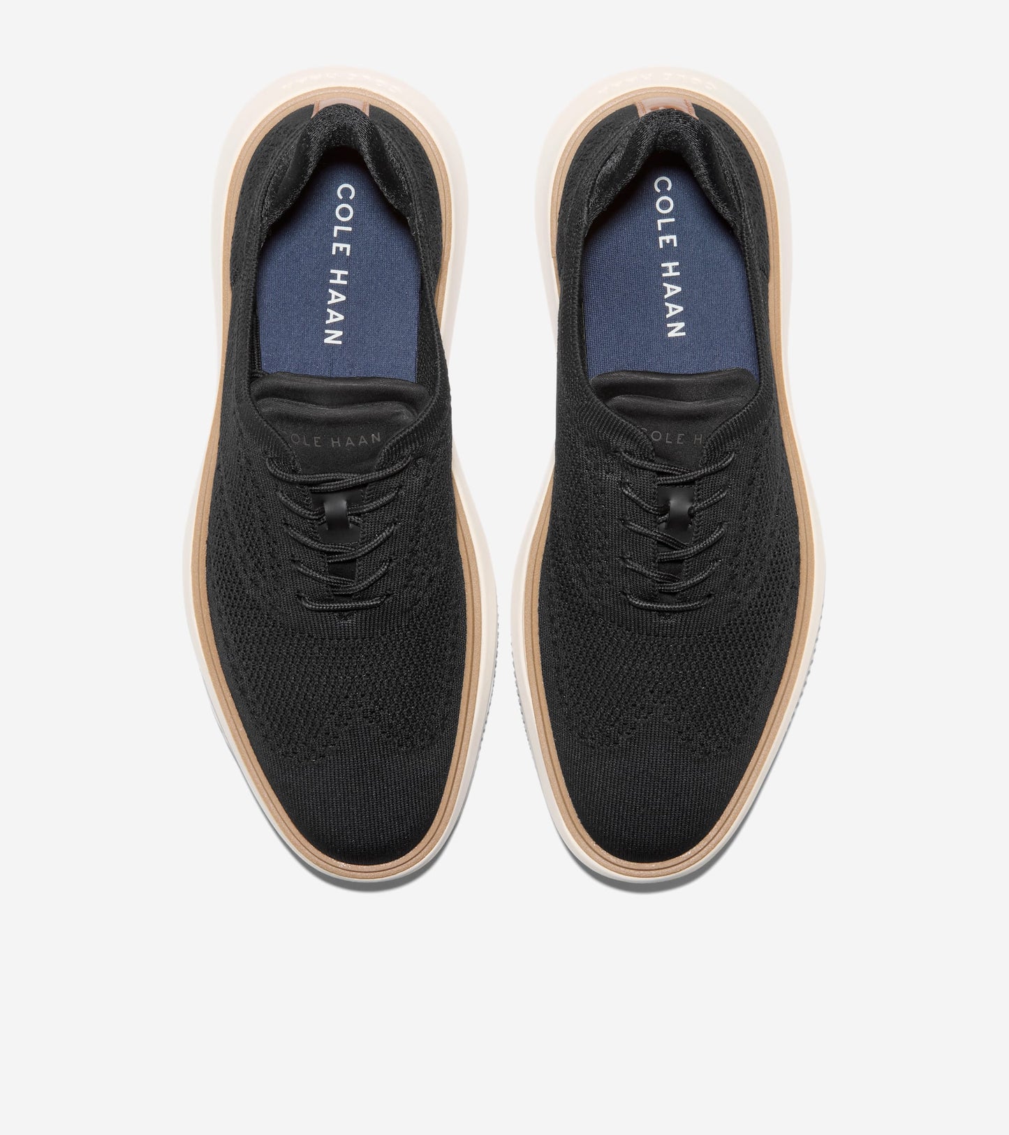 Men's Grand Phaze Stitchlite™ Quick-On Oxfords-Black-Natural-Ivory