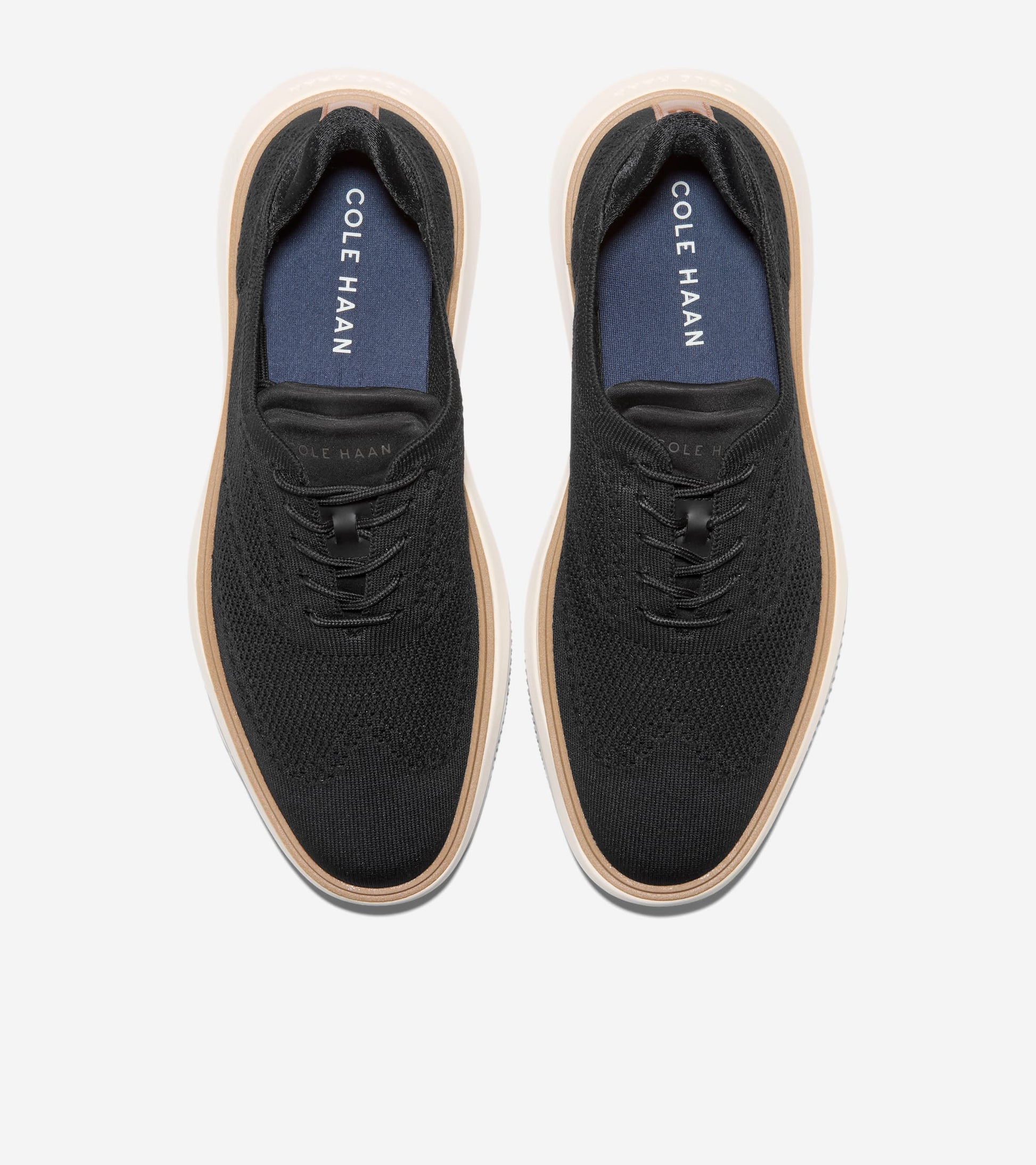 Men's Grand Phaze Stitchlite™ Quick-On Oxfords-Black-Natural-Ivory