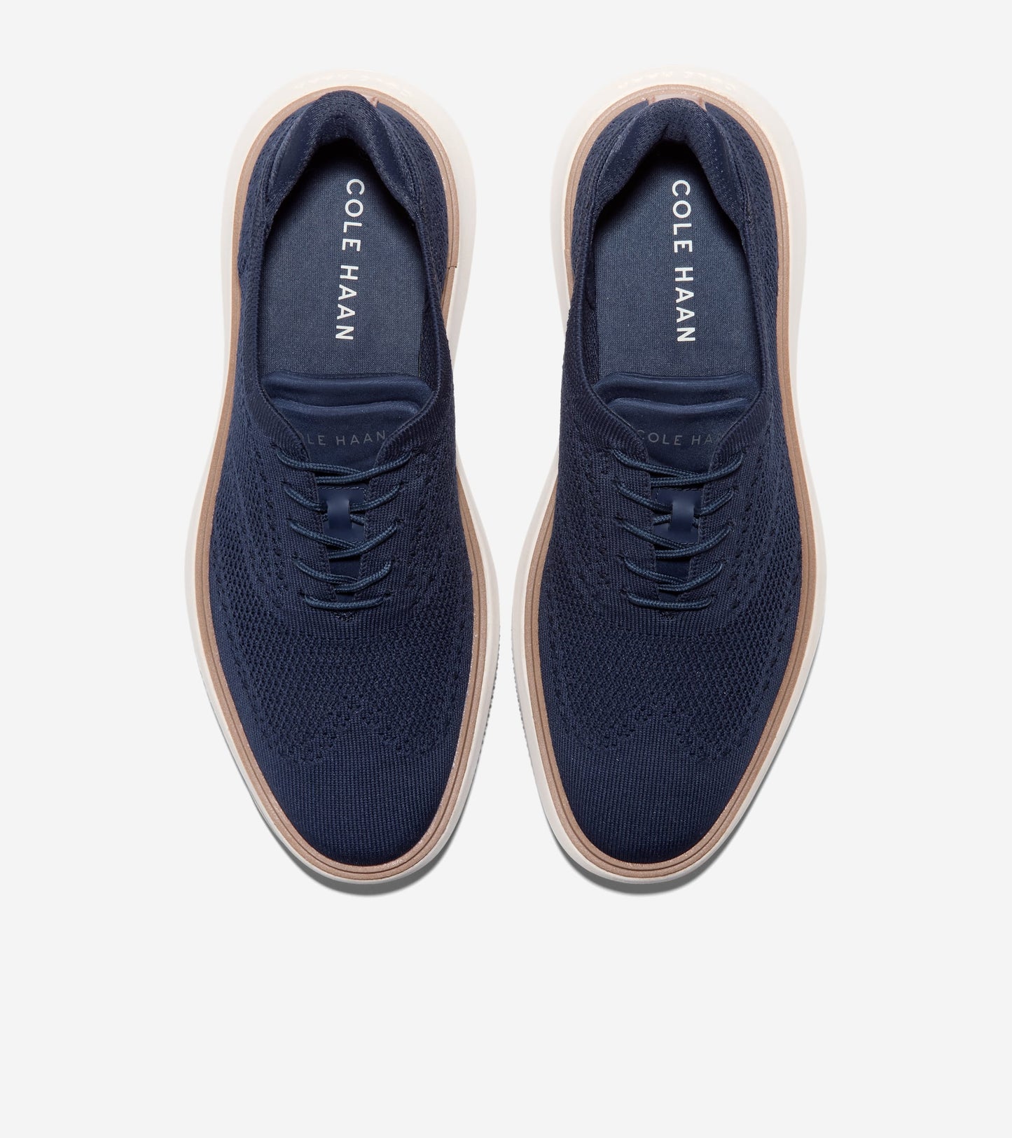 Men's Grand Phaze Stitchlite™ Quick-On Oxfords-Marine Blue-Natural-Ivory