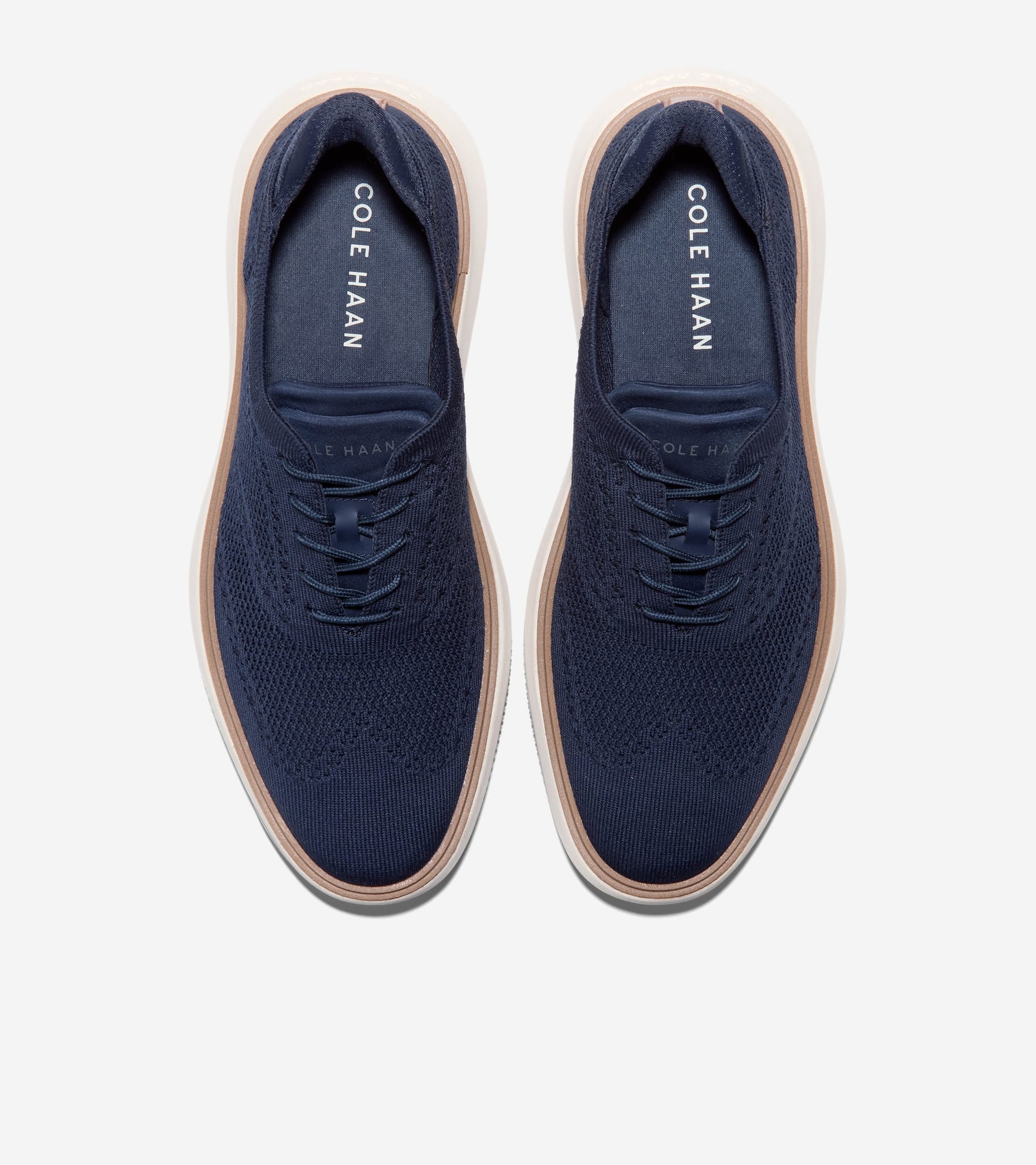 Men's Grand Phaze Stitchlite™ Quick-On Oxfords-Marine Blue-Natural-Ivory