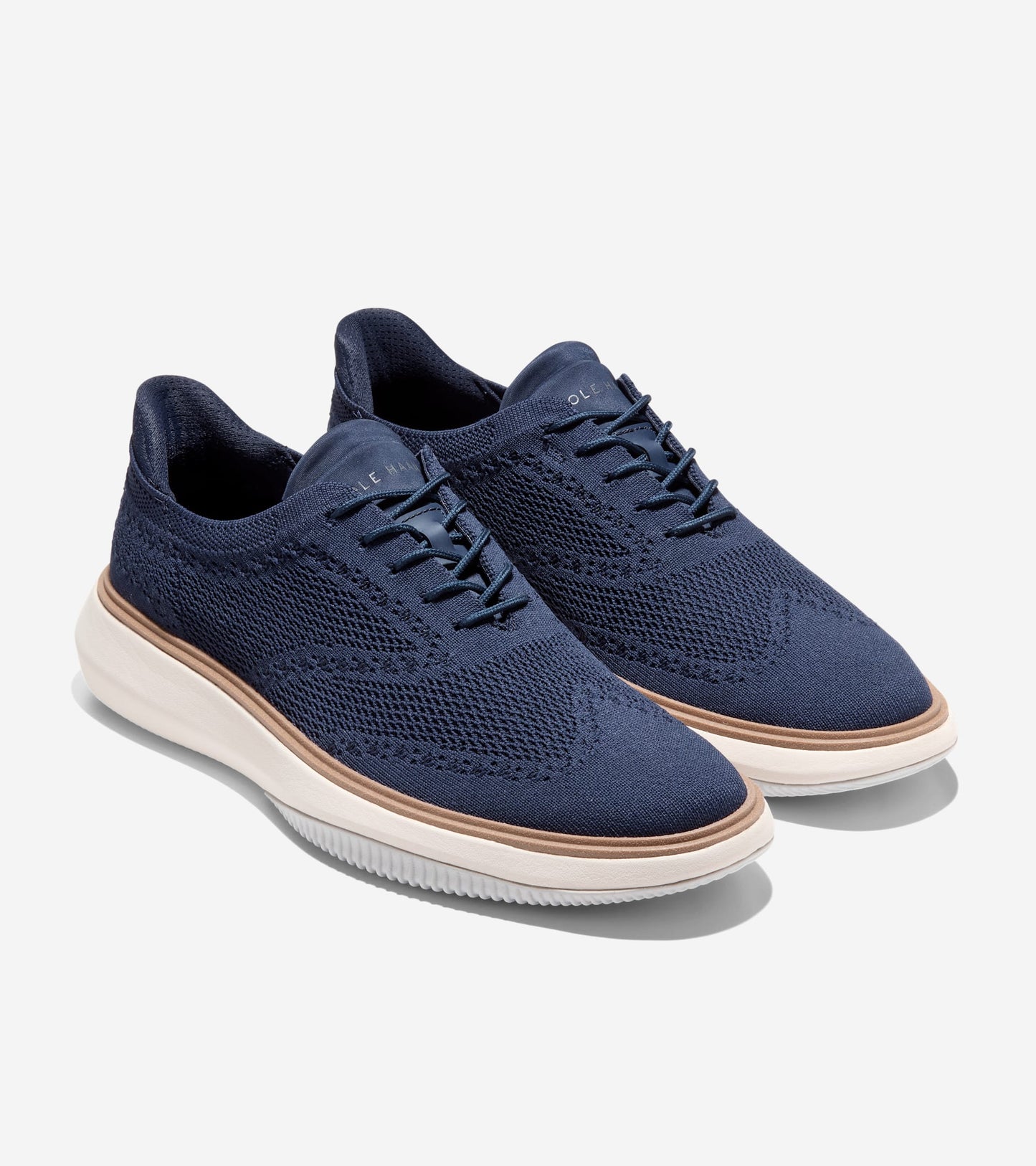 Men's Grand Phaze Stitchlite™ Quick-On Oxfords-Marine Blue-Natural-Ivory