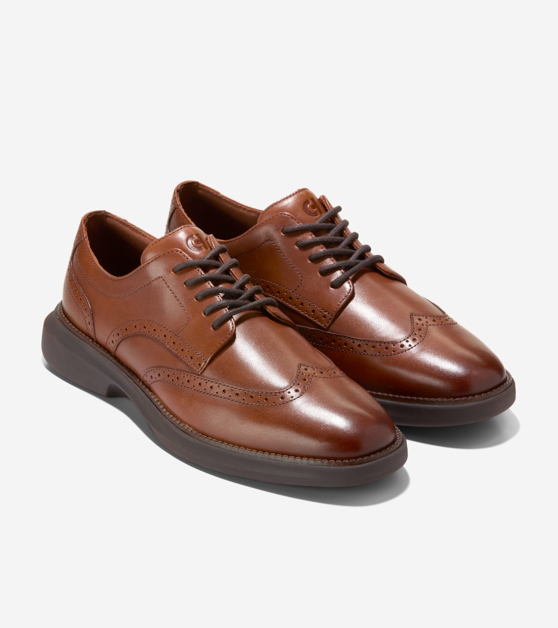 Men's Grand Shadowlite Wingtip Oxfords-British Tan-Java