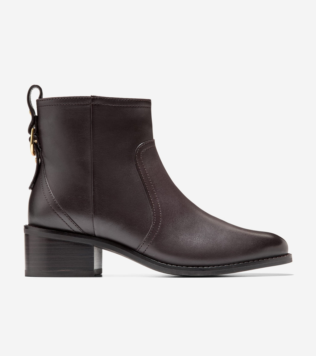 Women's Haddie Ankle Booties-Dark Chocolate