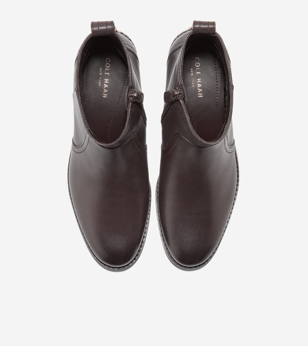 Women's Haddie Ankle Booties-Dark Chocolate