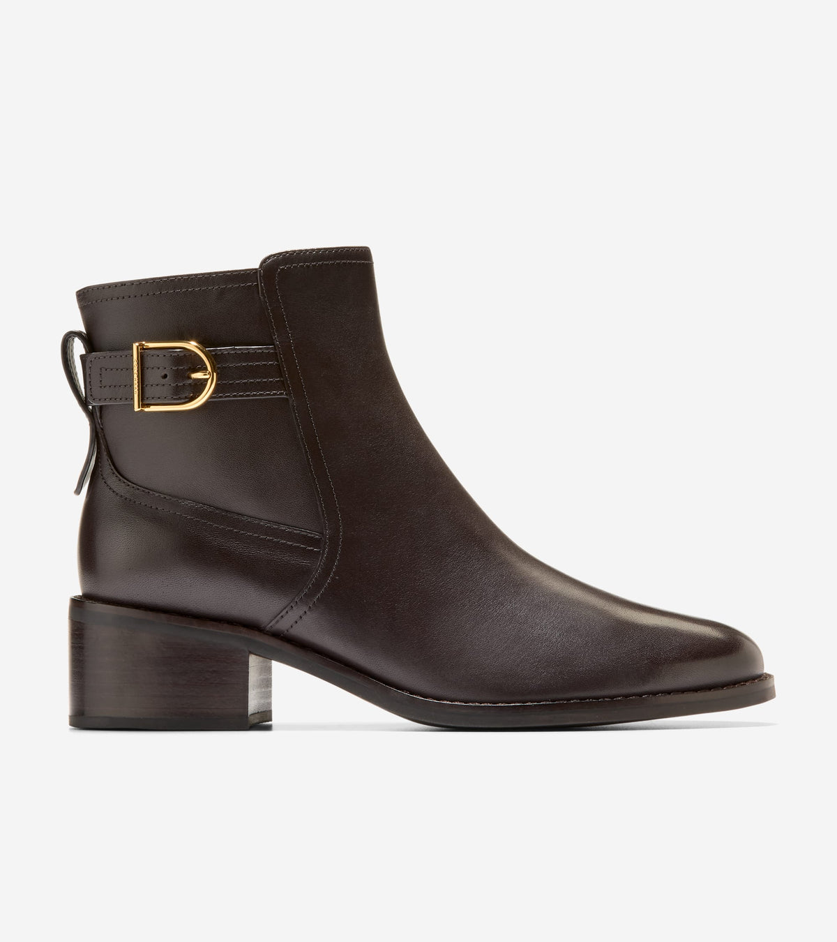 Women's Haddie Buckle Booties-Dark Chocolate