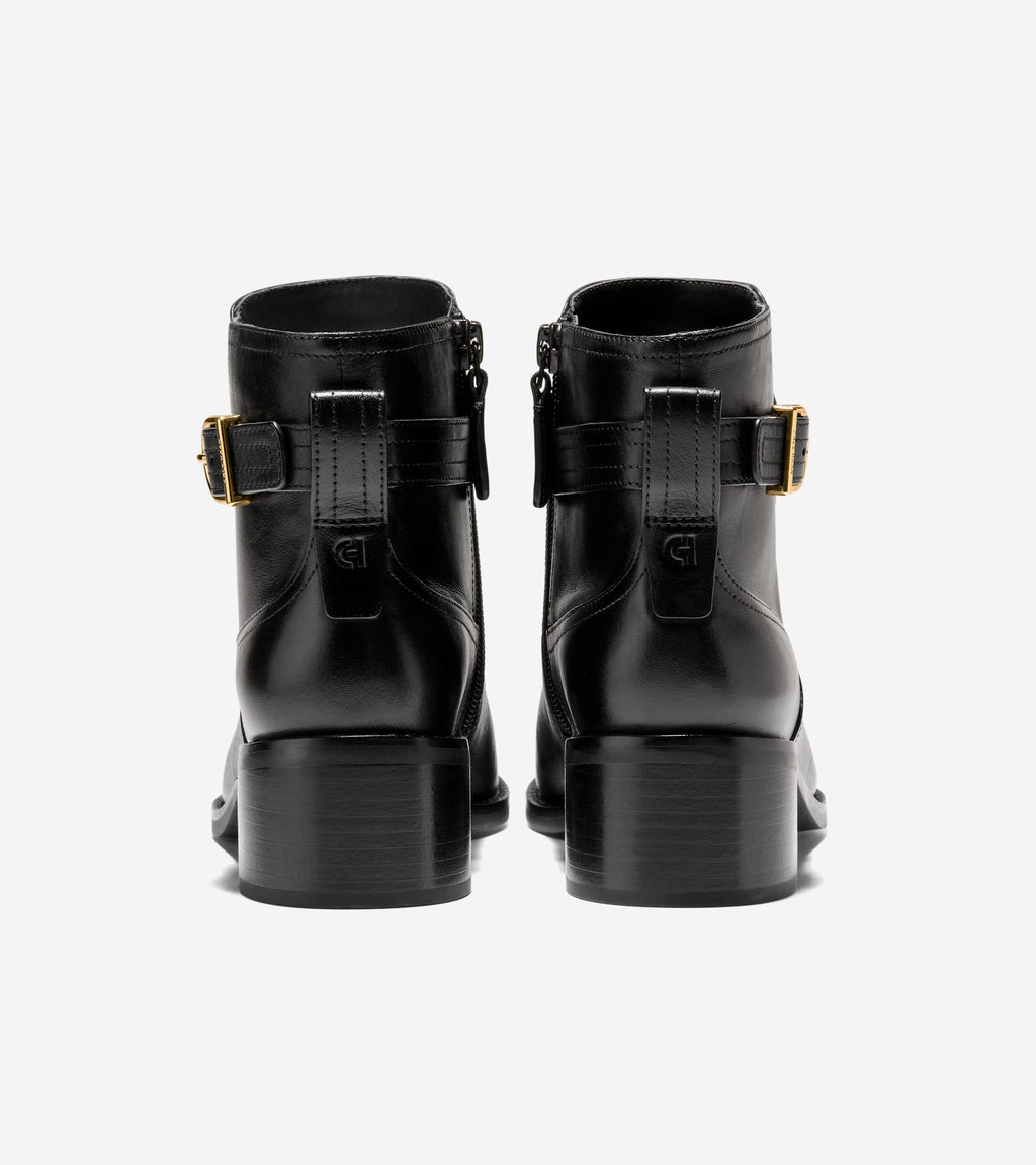 Women's Haddie Buckle Booties-Black