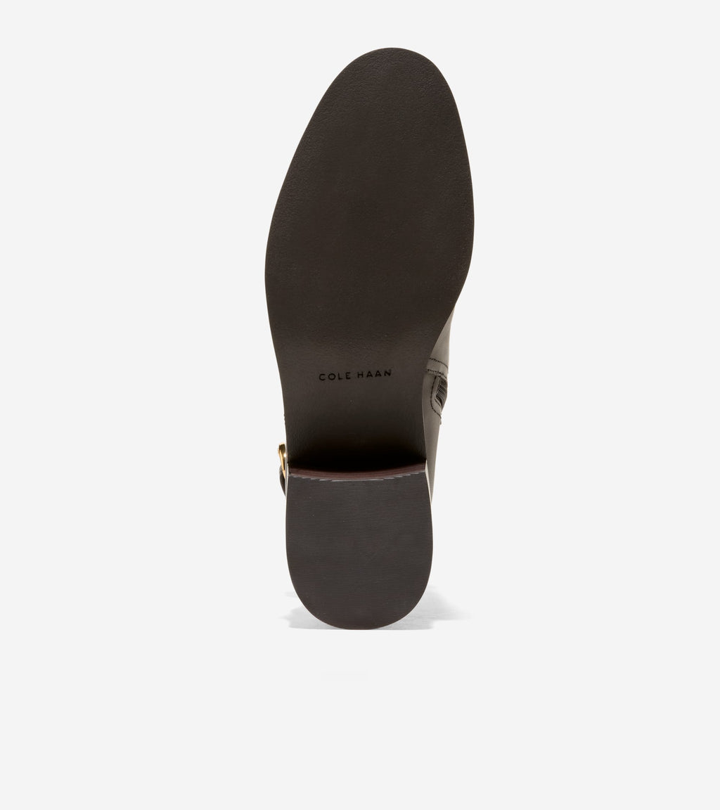 Women's Haddie Buckle Booties-Dark Chocolate