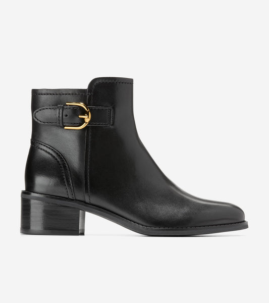 Women's Hanover Buckle Boots-Black