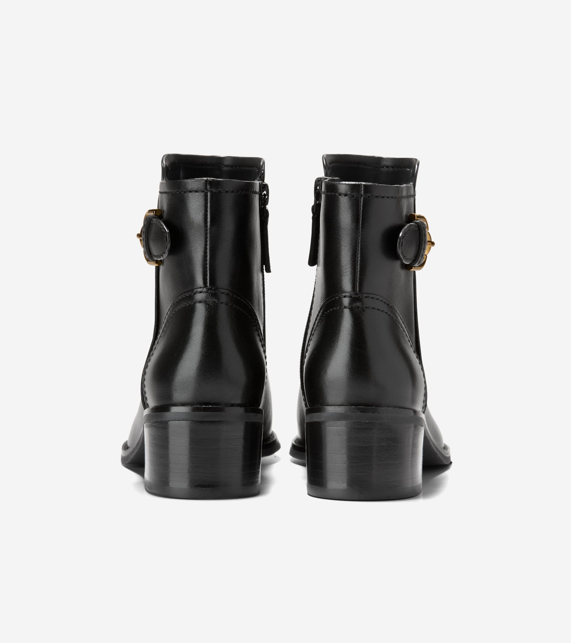 Women's Hanover Buckle Boots-Black