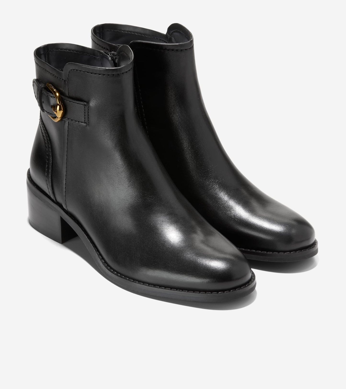 Women's Hanover Buckle Boots-Black
