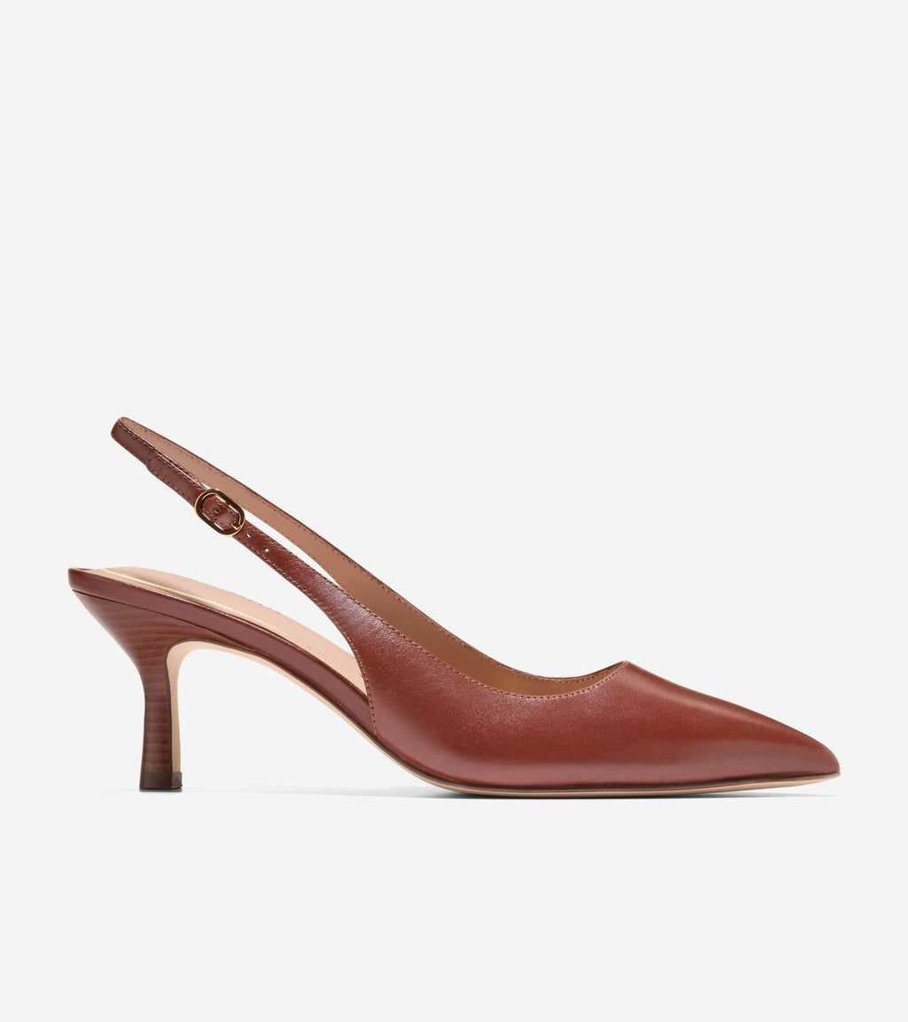 Women's Hansell Slingback Pumps-Dark Cuoio