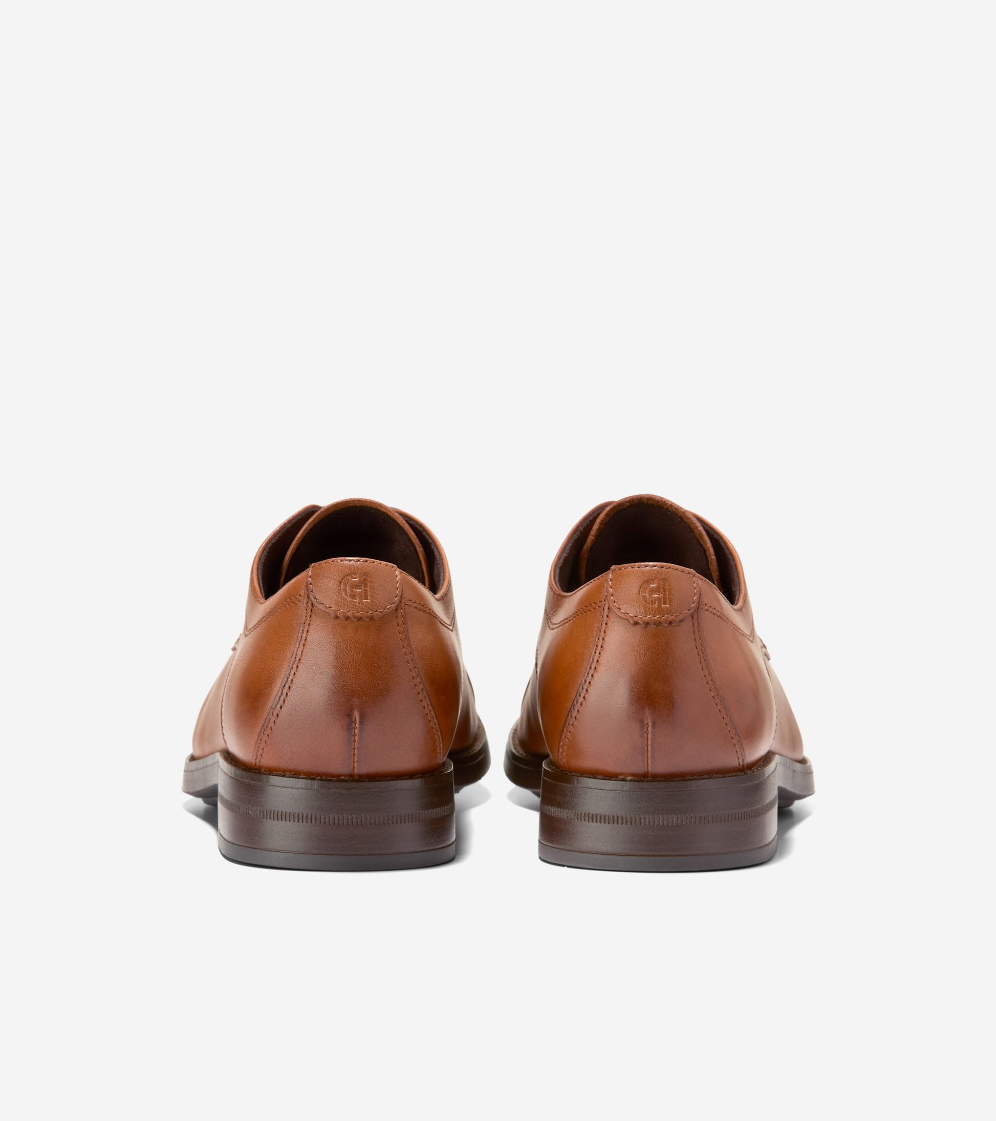 Men's Harmon Grand Captoe Oxfords-British Tan-Dark Brown