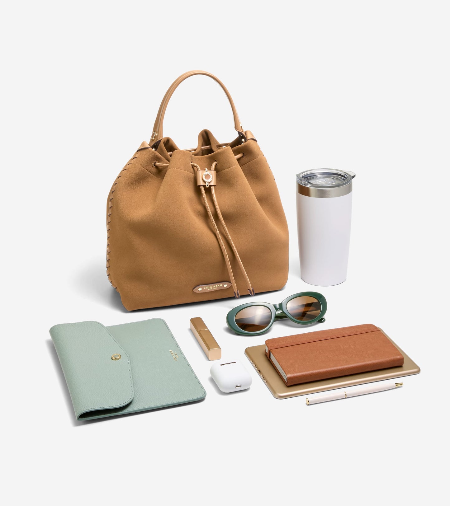Women's Isabella Bucket Bag-Golden Honey