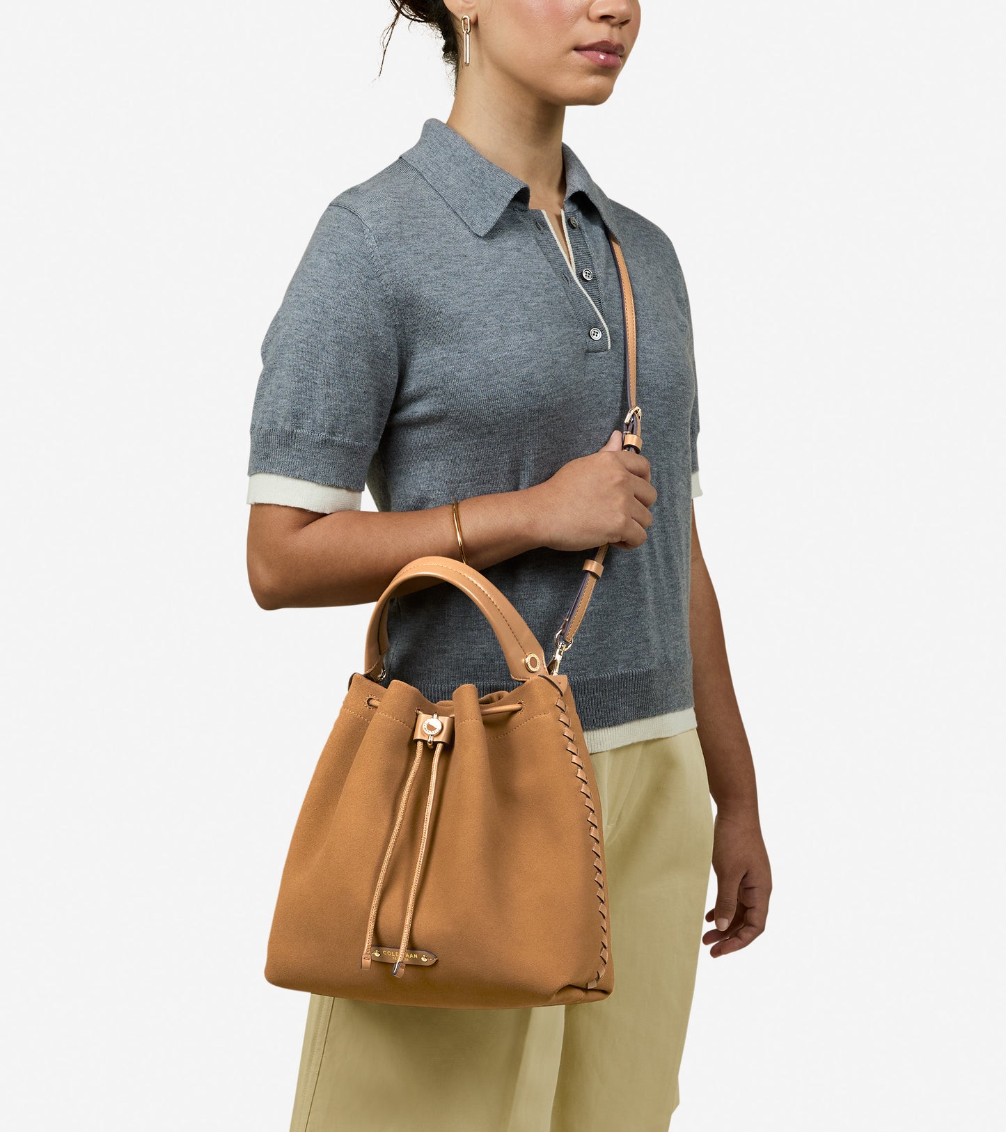 Women's Isabella Bucket Bag-Golden Honey