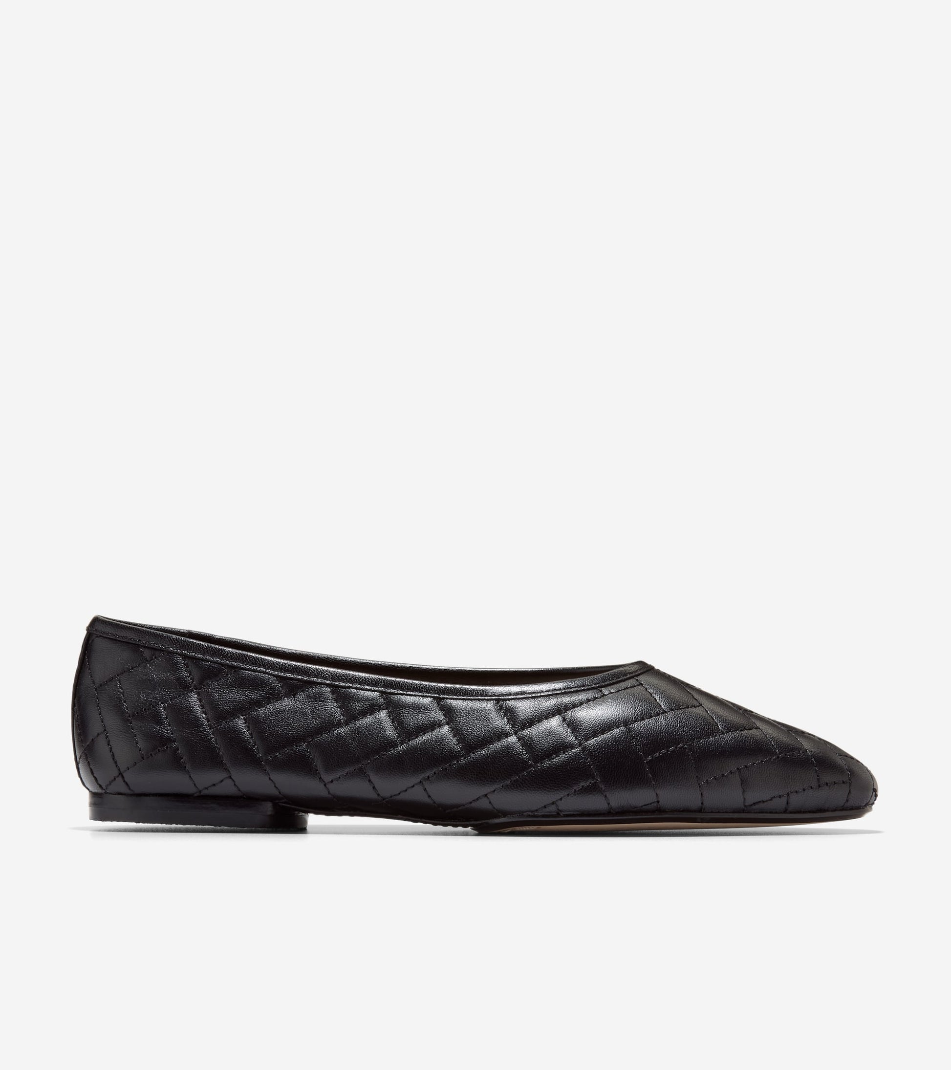 Women's Jasleen Quilted Ballet Flats-Black Quilted