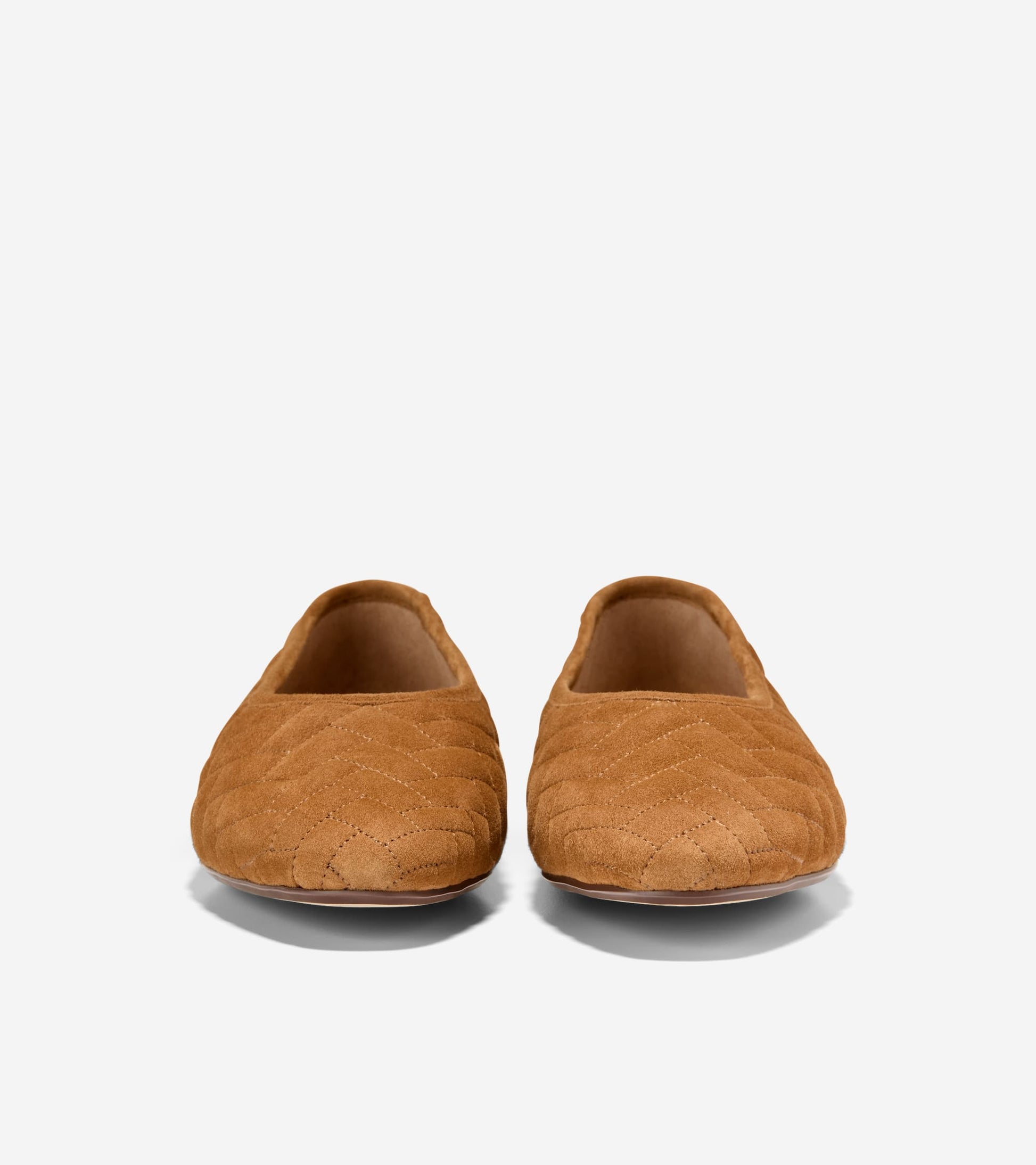 Women's Jasleen Quilted Ballet Flats-Tobacco Quilted