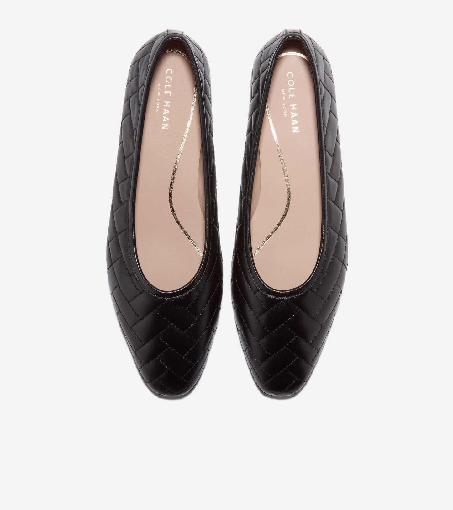 Women's Jasleen Quilted Ballet Flats-Black Quilted
