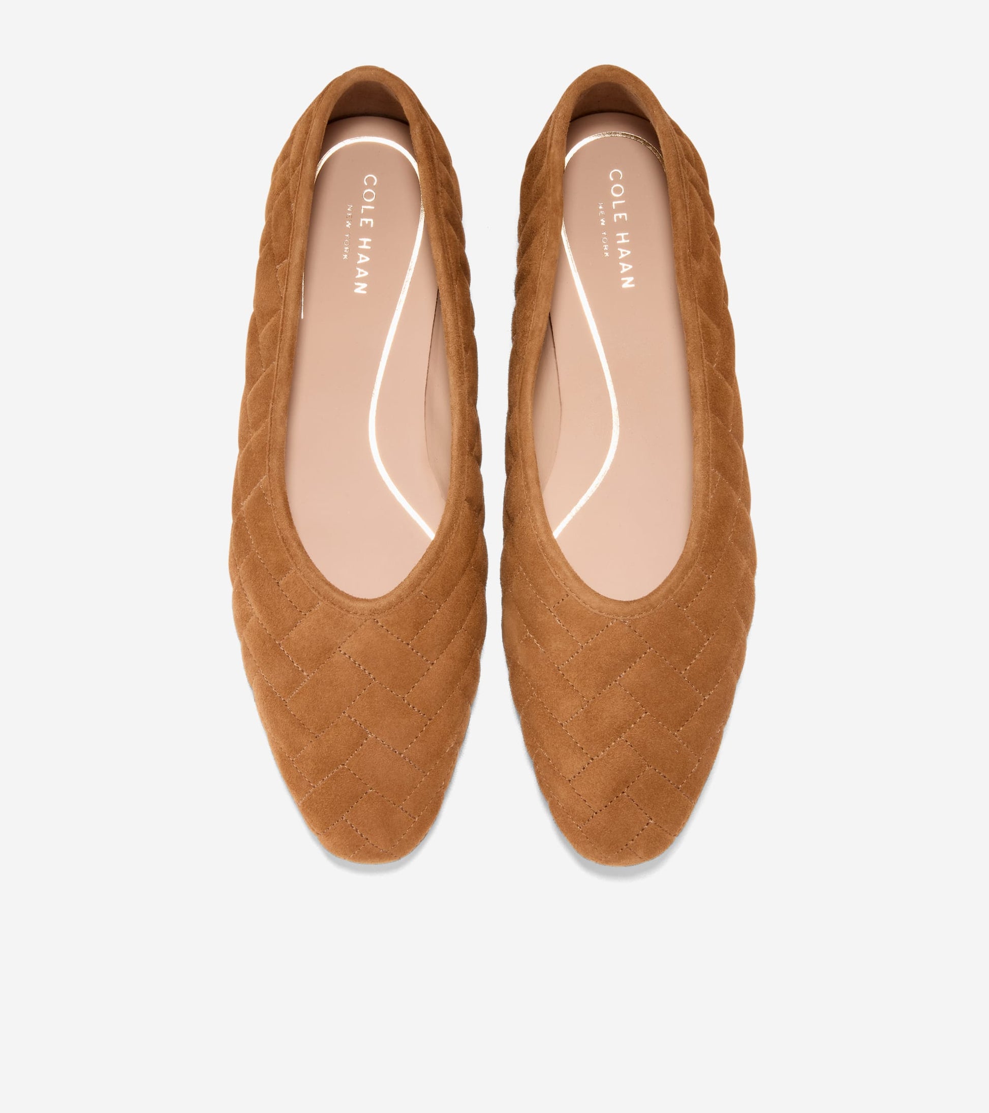 Women's Jasleen Quilted Ballet Flats-Tobacco Quilted