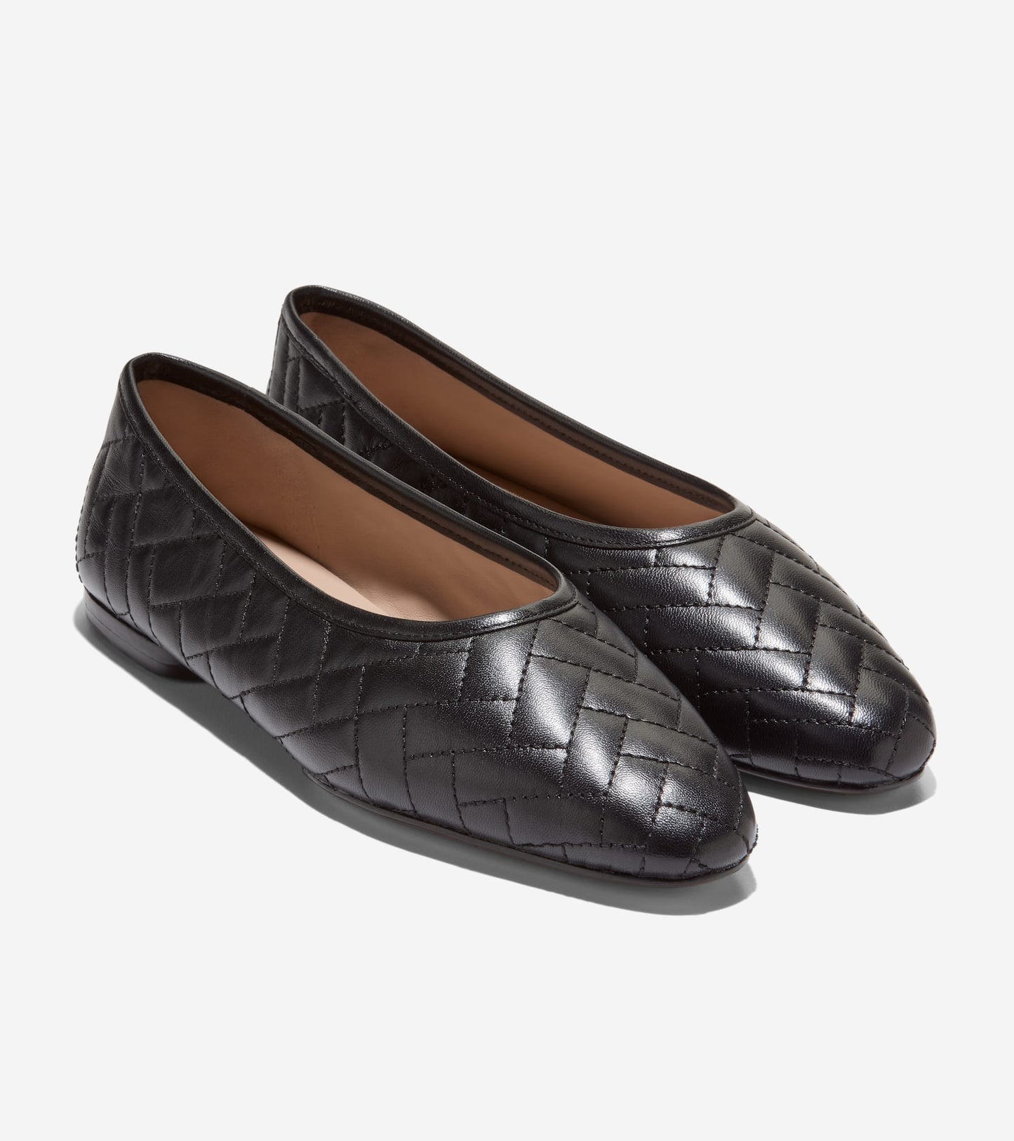 Women's Jasleen Quilted Ballet Flats-Black Quilted
