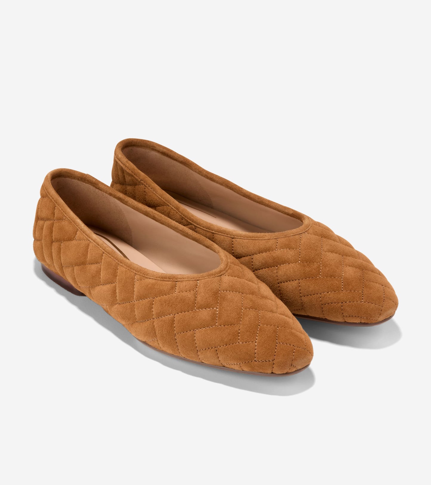 Women's Jasleen Quilted Ballet Flats-Tobacco Quilted