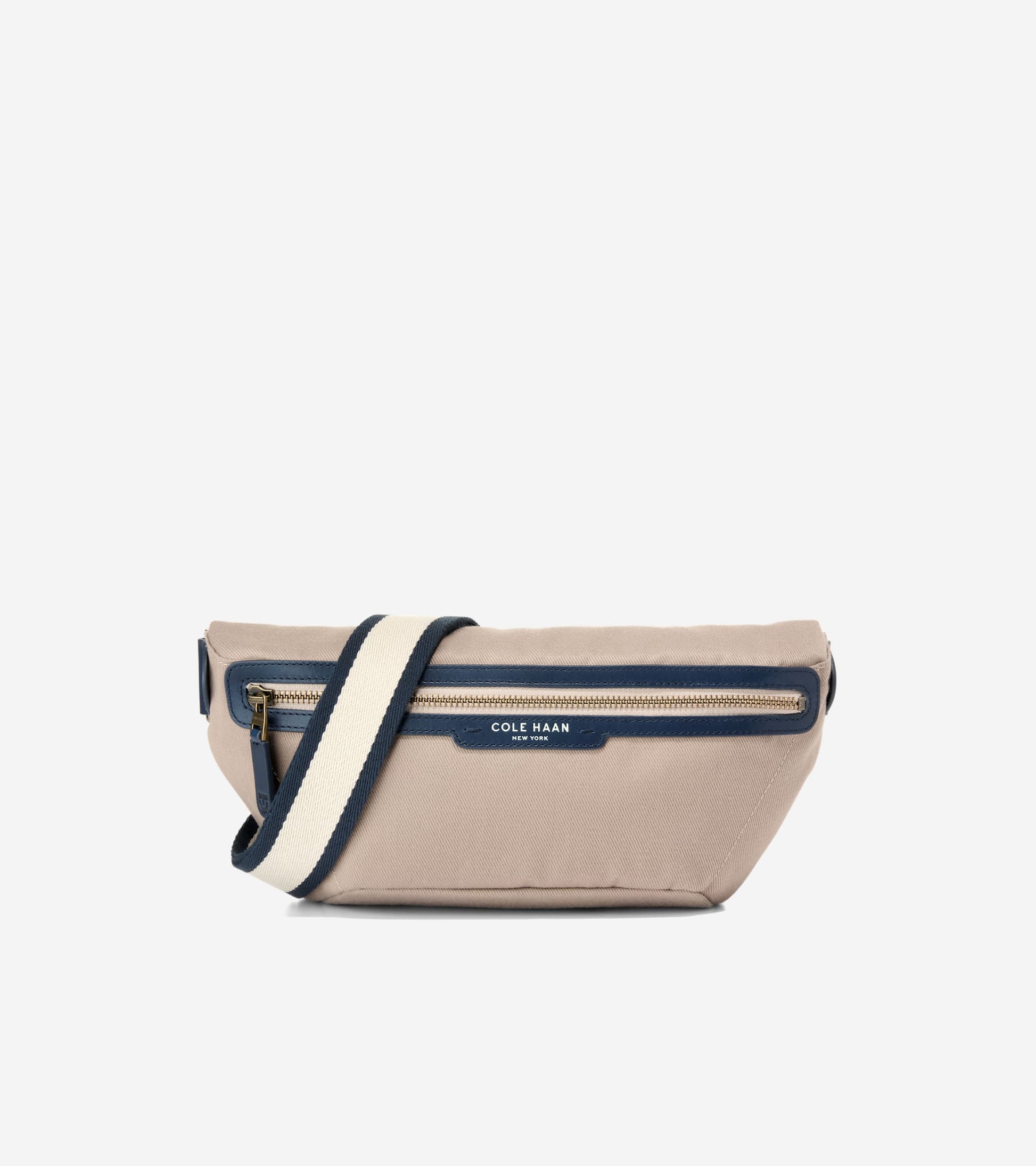 Men's Judson Brushed Twill Crossbody Bag-Oxford Tan-Angora-Navy Blazer