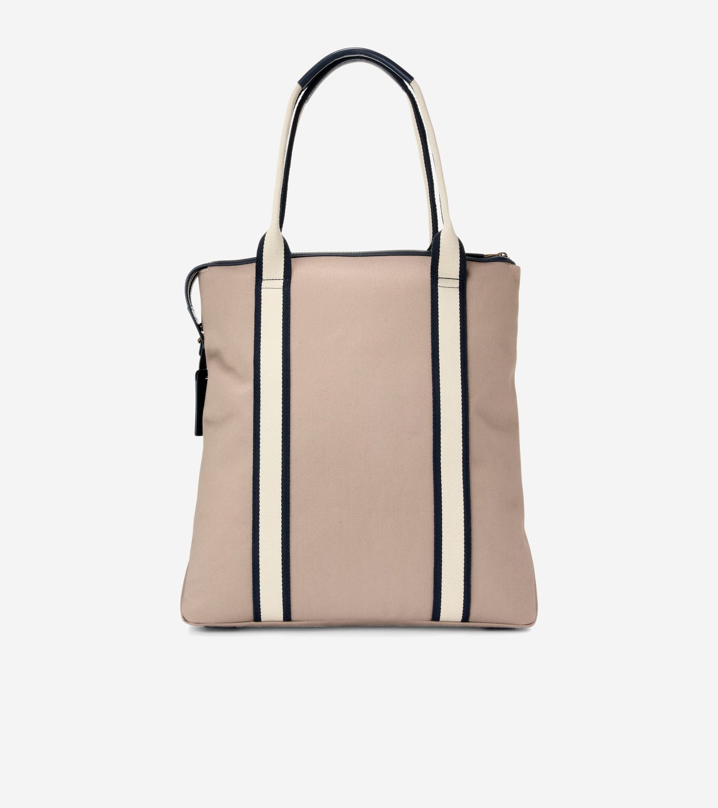 Men's Judson Brushed Twill North/South Tote Bag-Oxford Tan-Navy Blazer-Angora