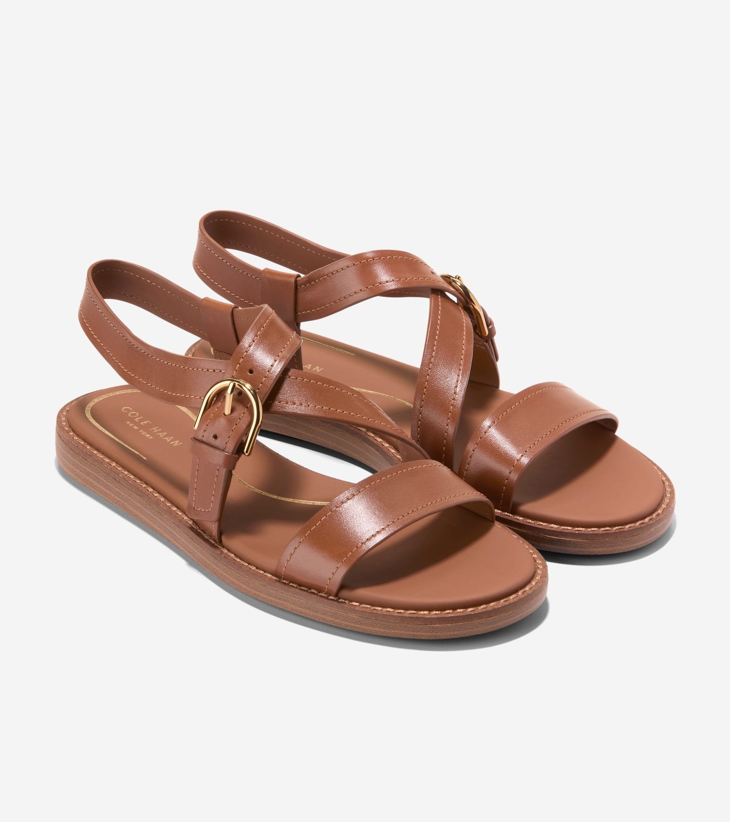 Women's Kami Buckle Sandals-British Tan
