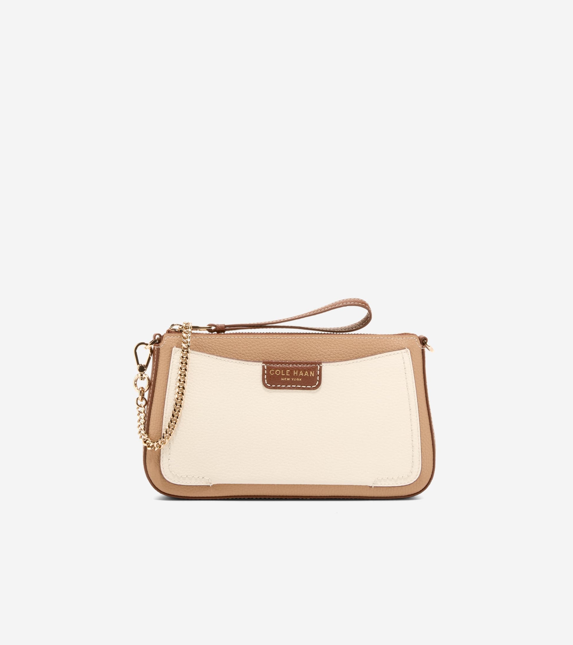 Women's Leighton Clutch-Tuscan Sand-Ivory-Dark Cuoio