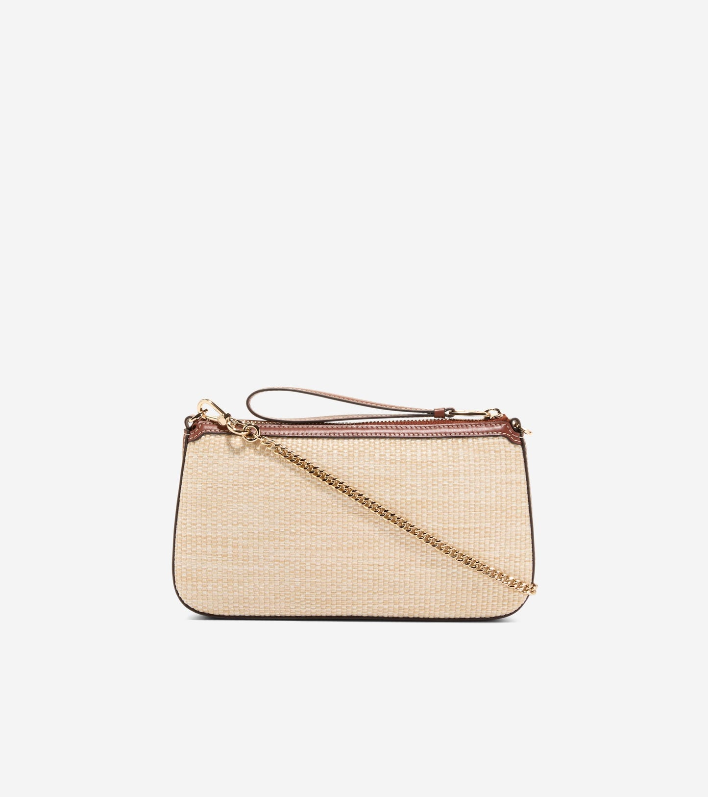Women's Leighton Clutch-Natural Straw-Tan Trim