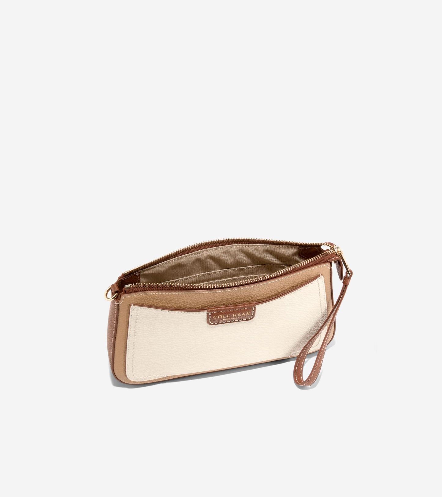 Women's Leighton Clutch-Tuscan Sand-Ivory-Dark Cuoio