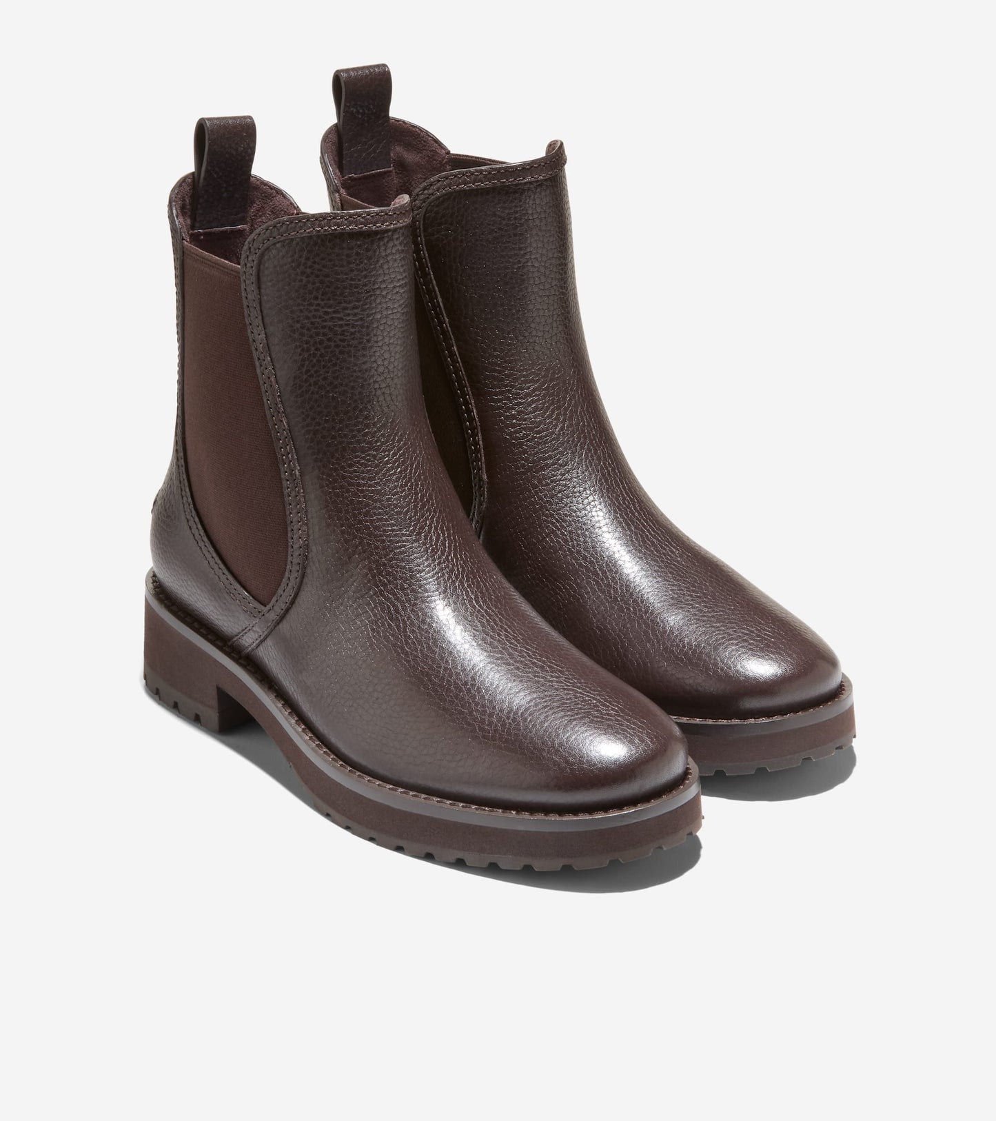 Women's Lyndon Waterproof Chelsea Booties-Dark Chocolate