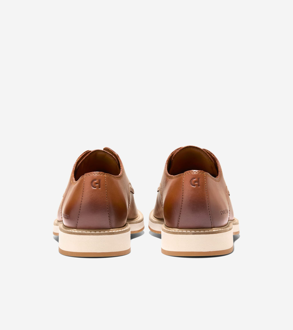 Men's Morse Grand Plain Toe Oxfords-British Tan-Ivory