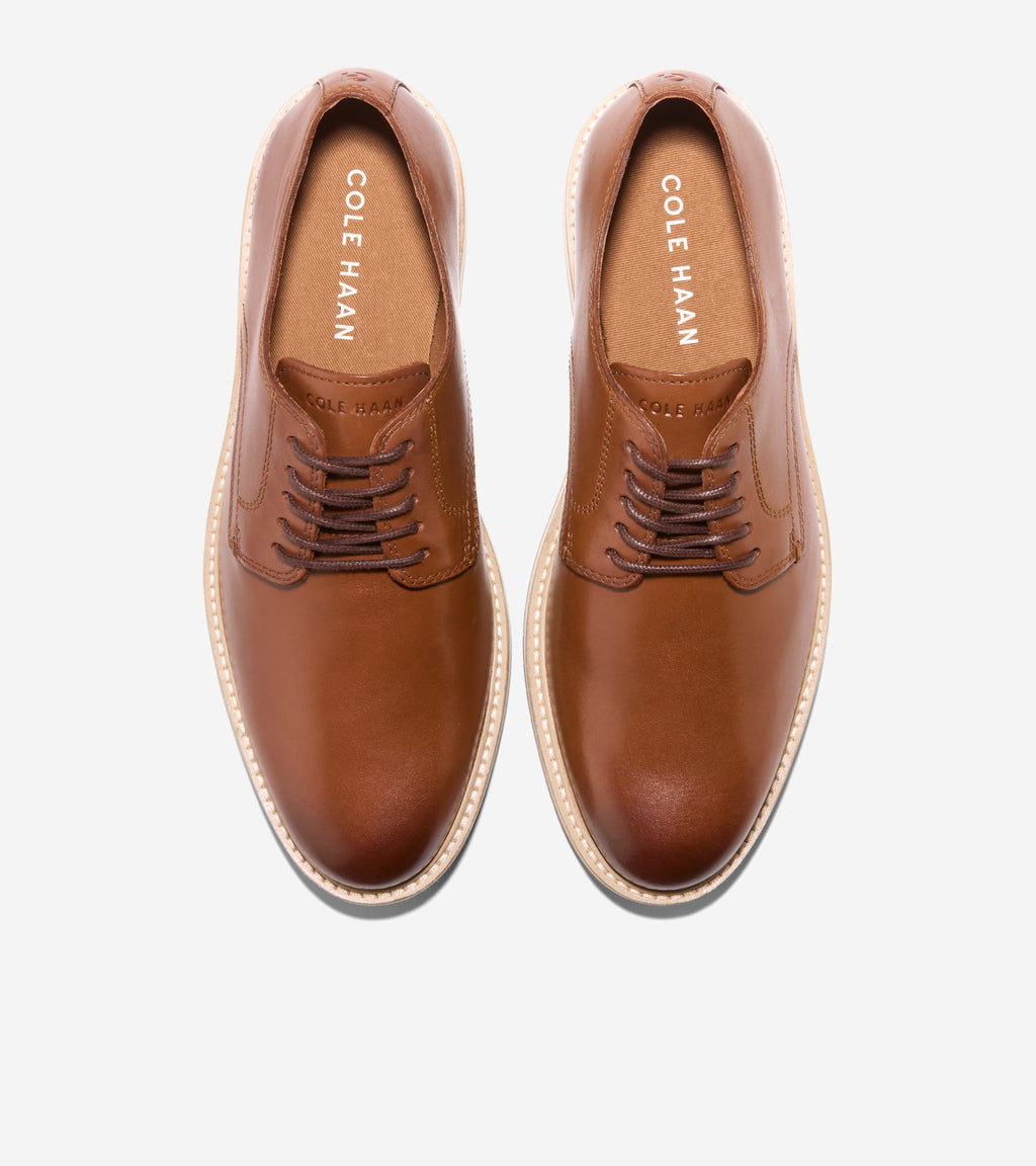 Men's Morse Grand Plain Toe Oxfords-British Tan-Ivory