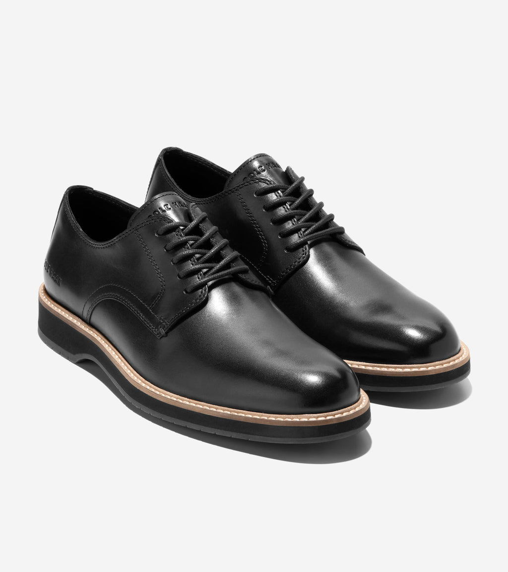 Men's Morse Grand Plain Toe Oxfords-Black